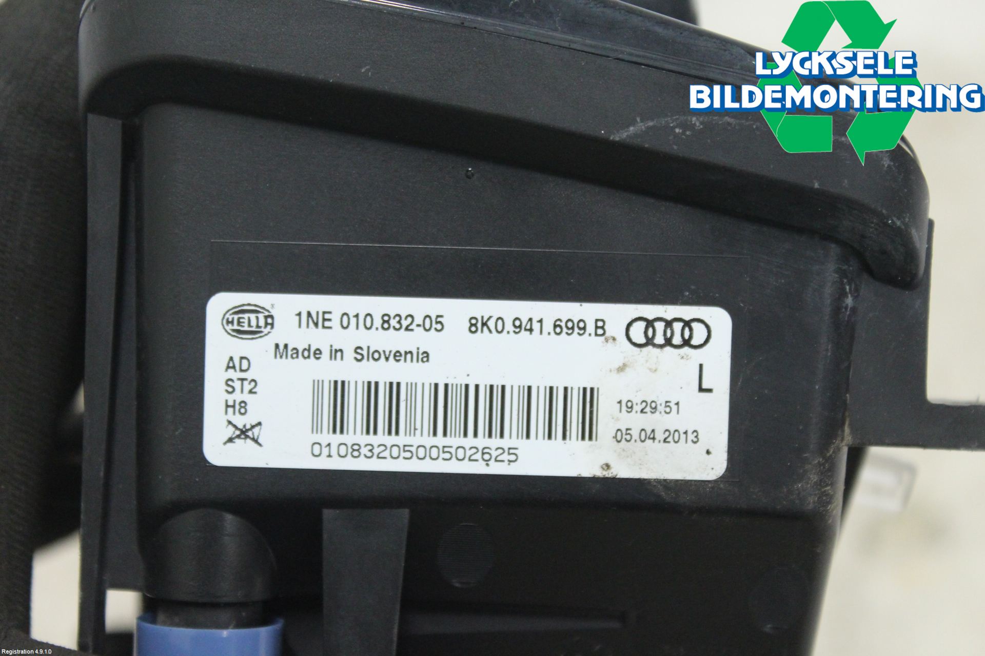 Audi A4 12-15 Dimljus-Varselljus Fram