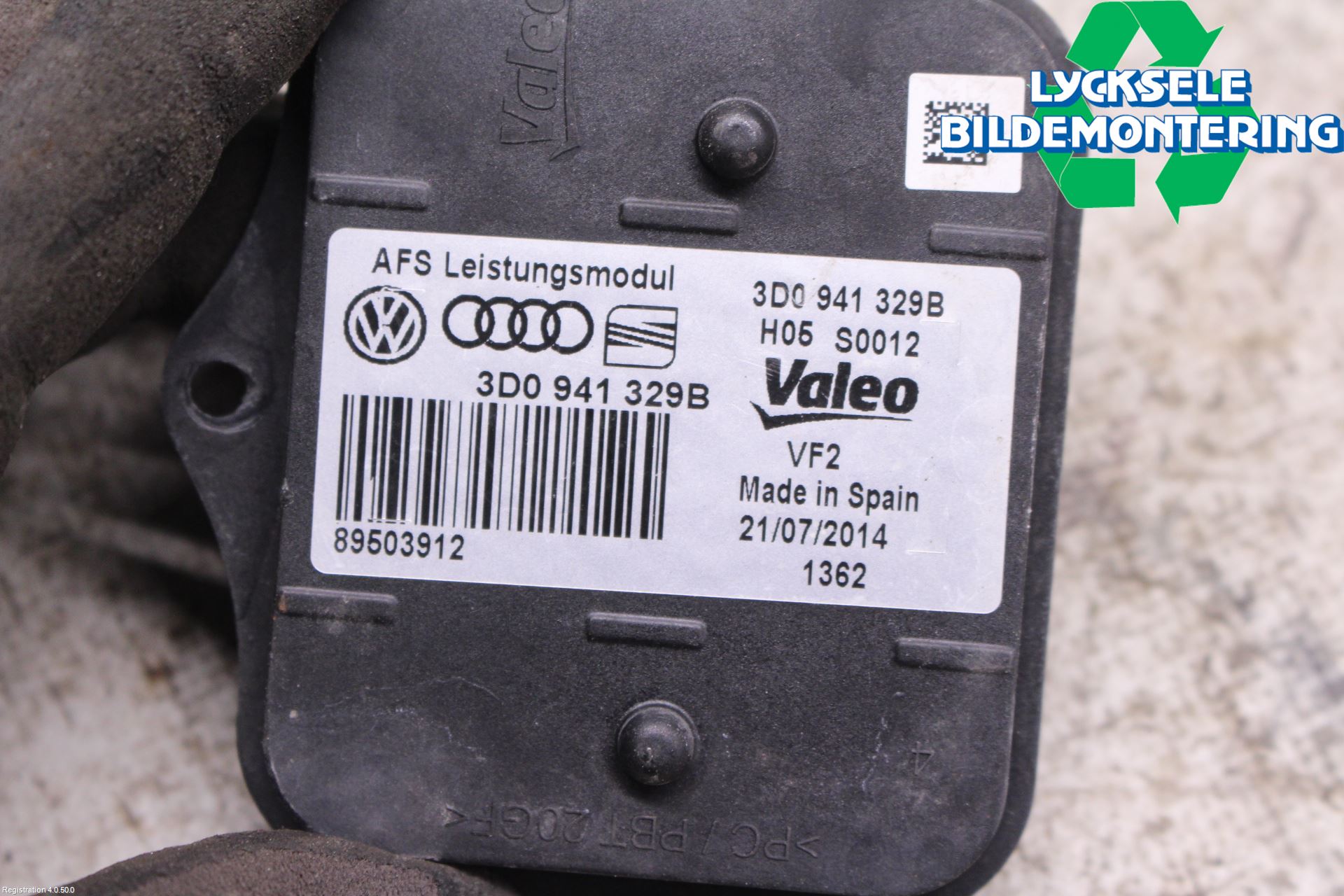 Volkswagen VW PASSAT 11-14 Styrenhet Strålkastare