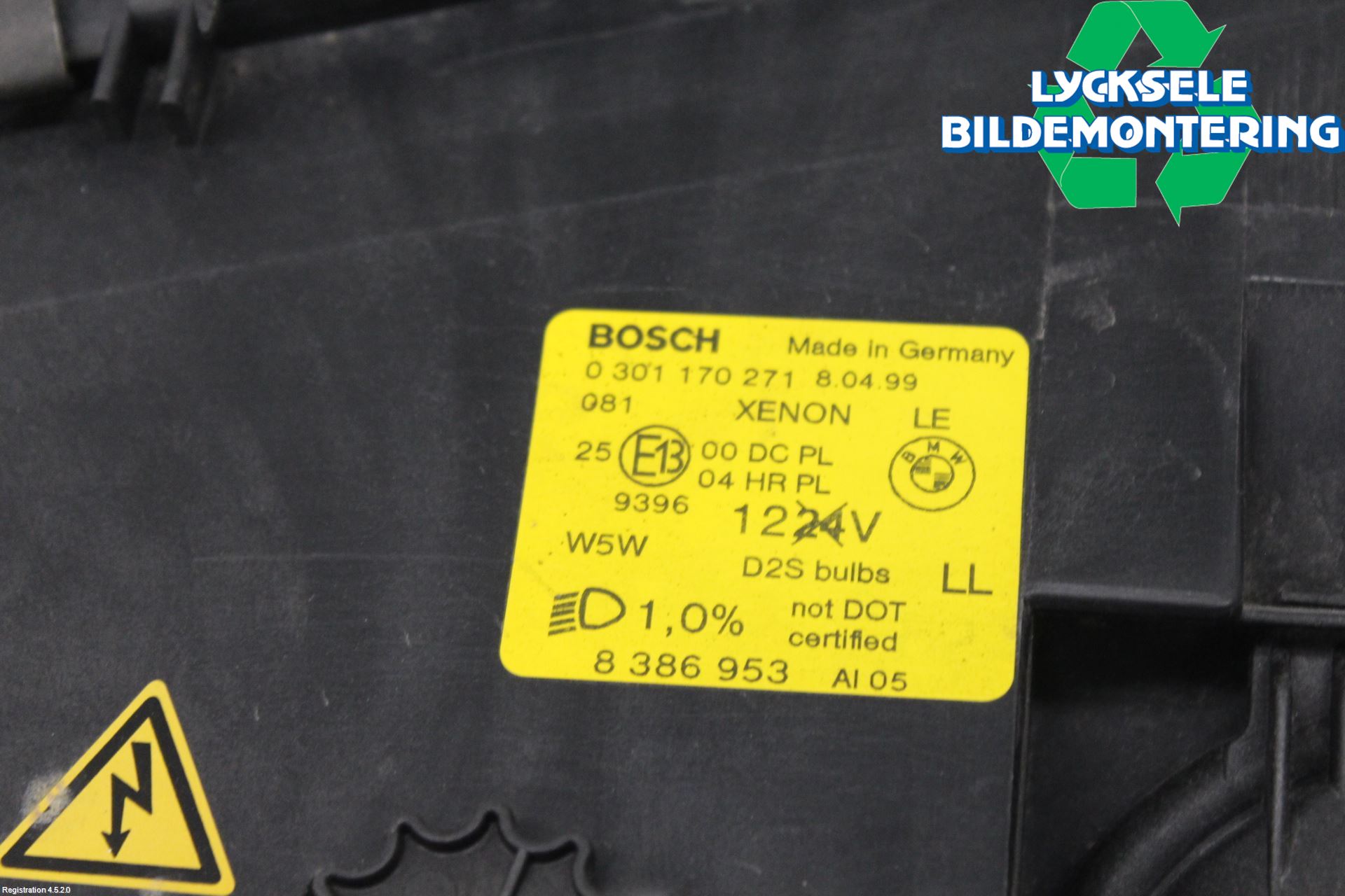 BMW 7 E38      93-01 Strålkastare Vänster