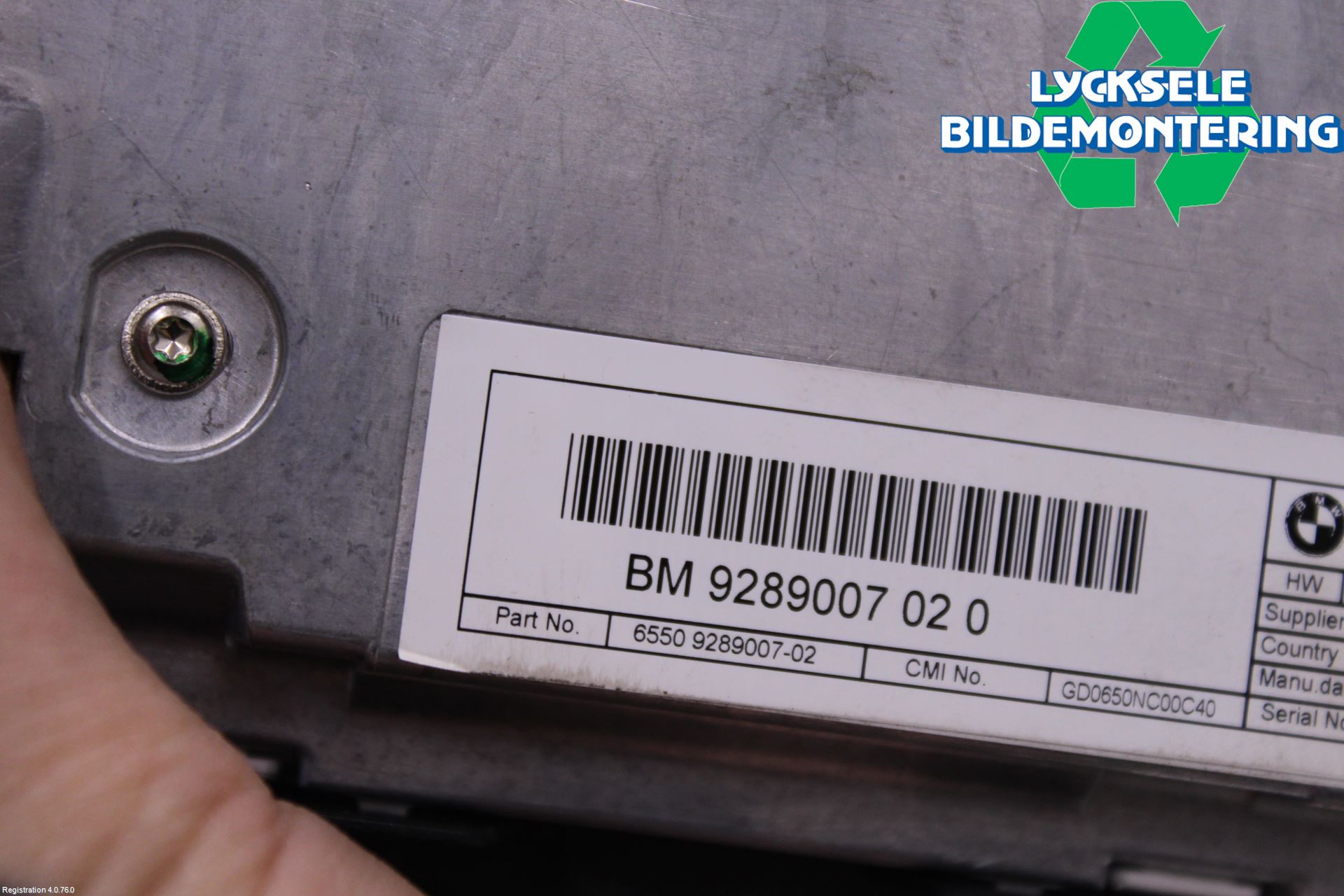 BMW 5 F10/F11/F18 09-17 Bildskärm