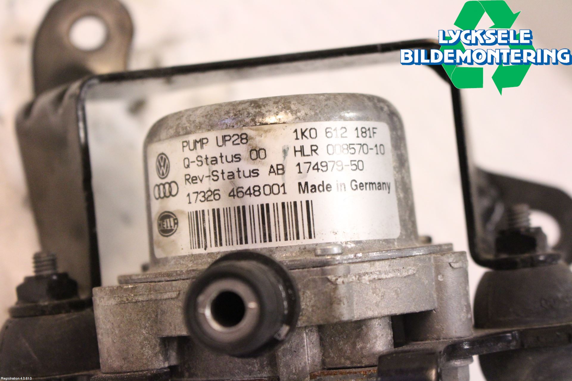 Volkswagen VW GOLF SPORTSVAN 15-20 Vakuumpump