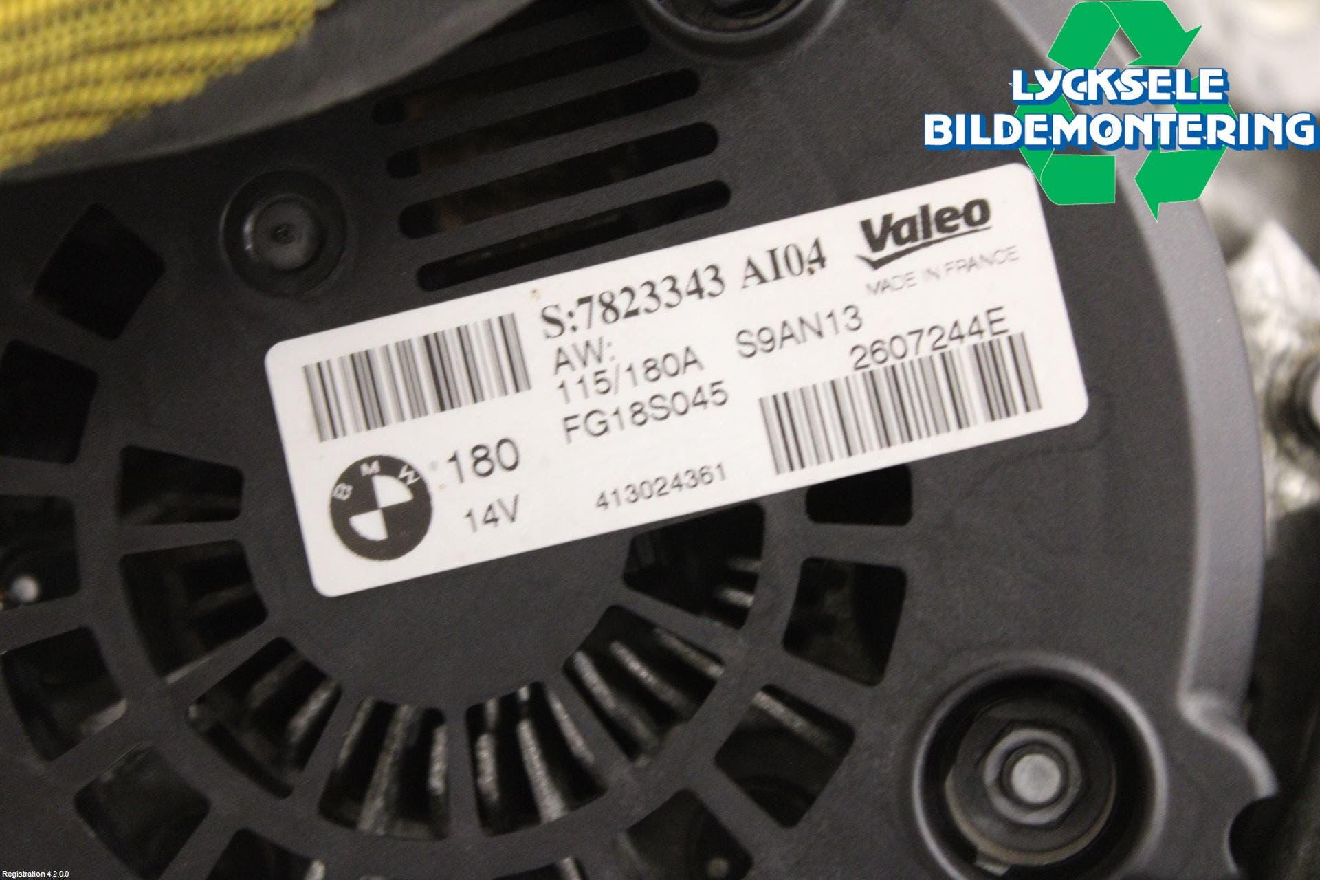 BMW 3 F30/F31/F80 12-19 Generator