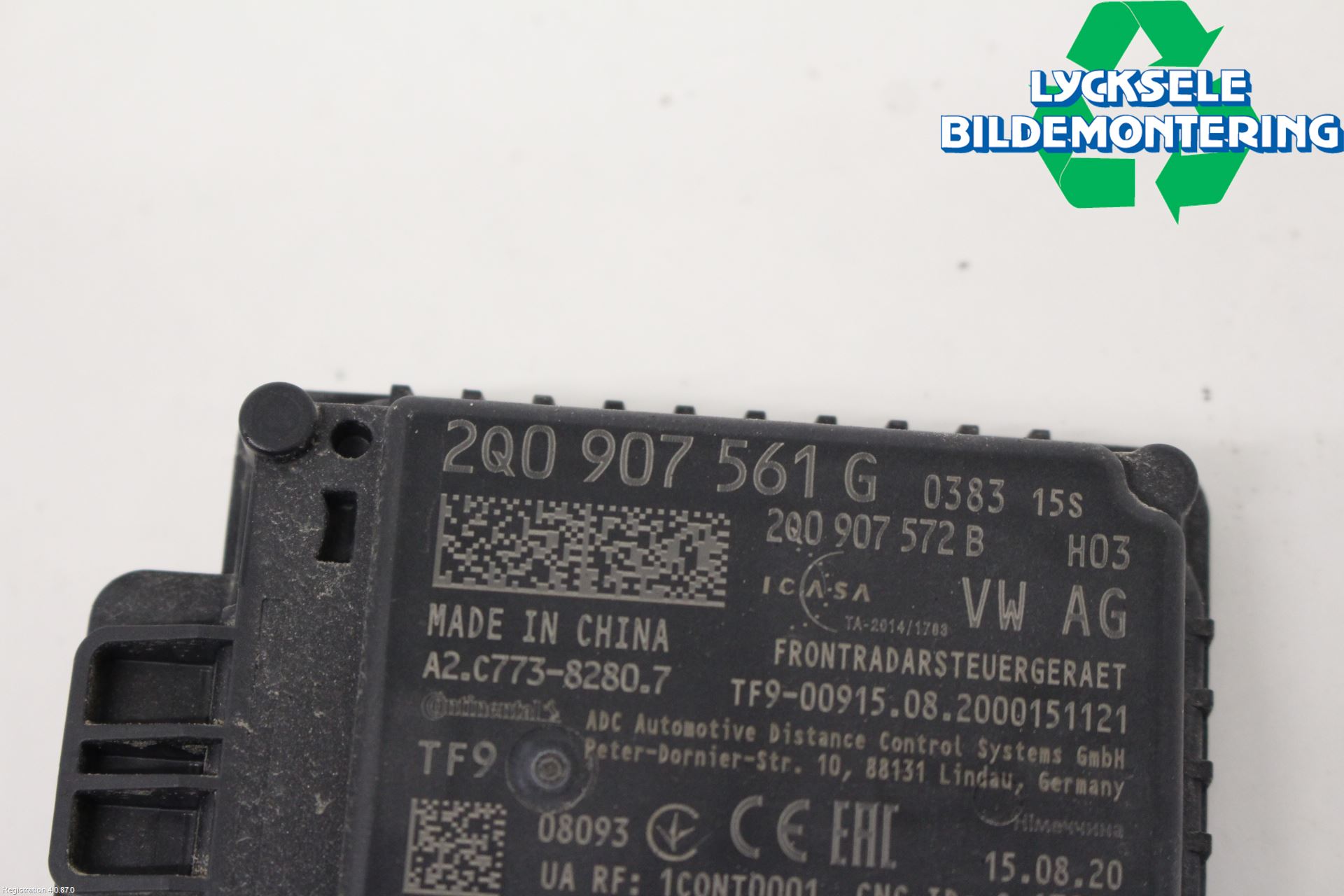 Volkswagen VW TIGUAN 16-24 Sensor Adaptiv Farthållare