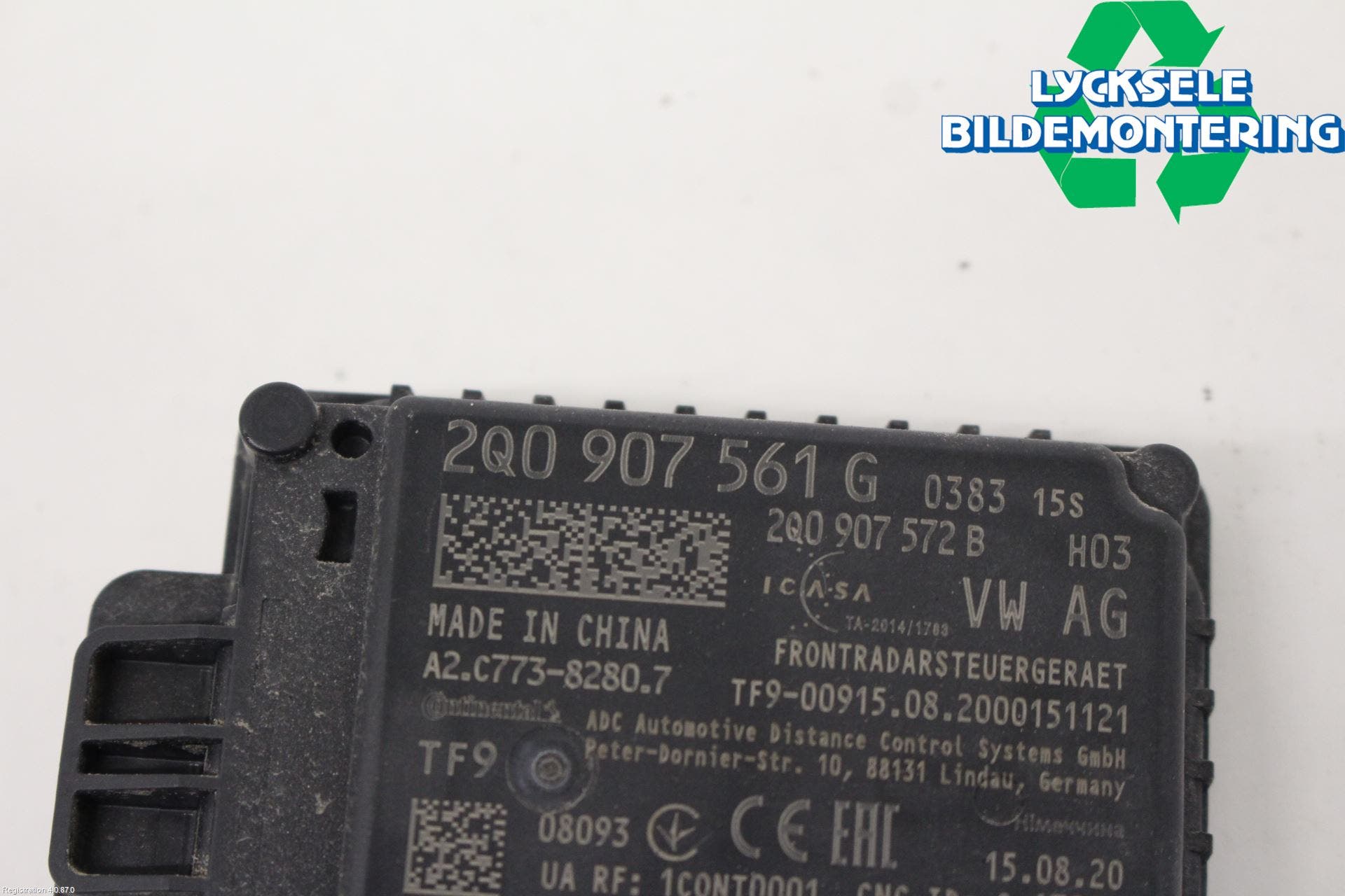 Volkswagen VW TIGUAN 16-24 Sensor Adaptiv Farthållare