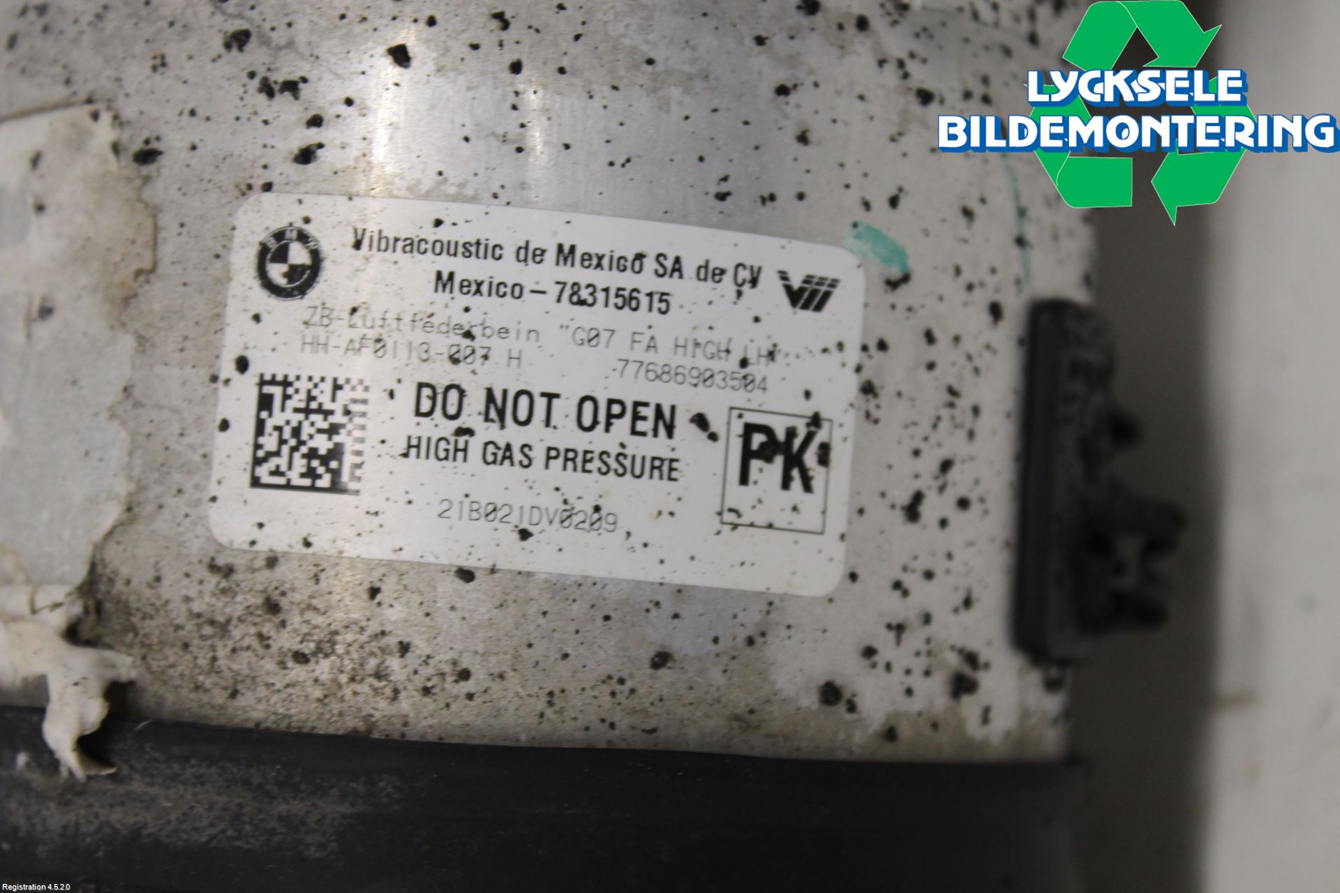 BMW X7 G07 19- Fjäderben Fram Vänster