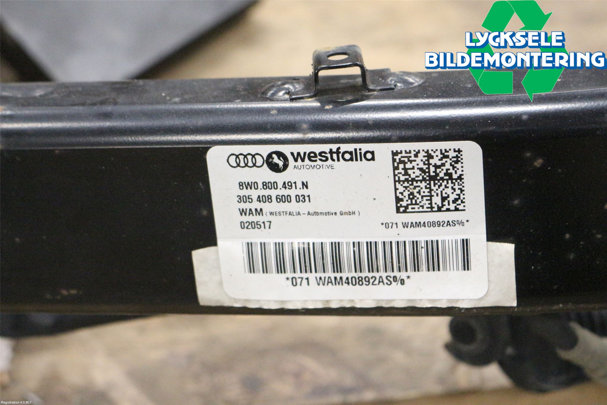 Audi A4/S4 B9 16-19 Dragkrok