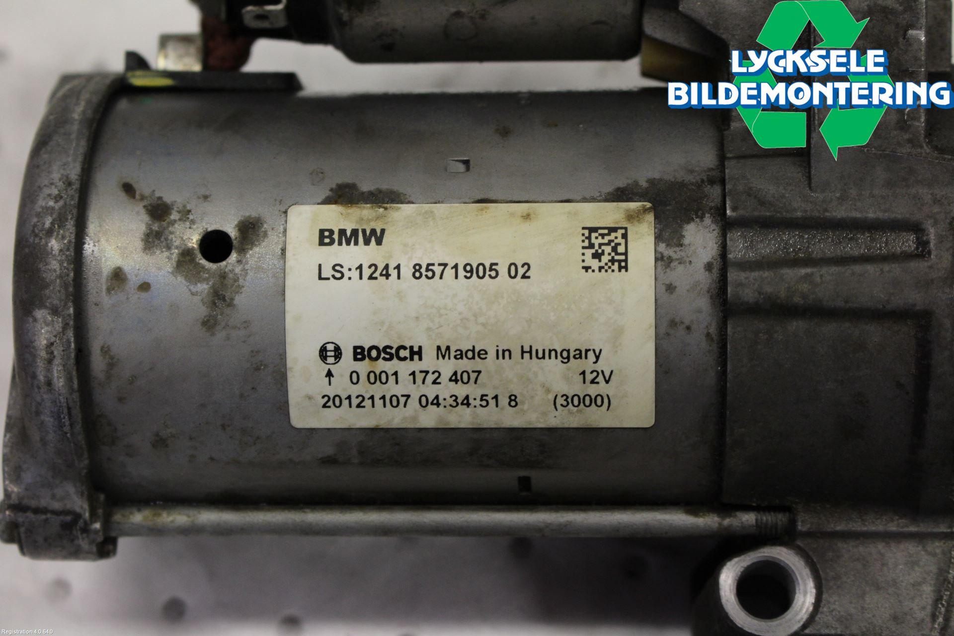 BMW 1 F20/F21 11-19 Startmotor Diesel