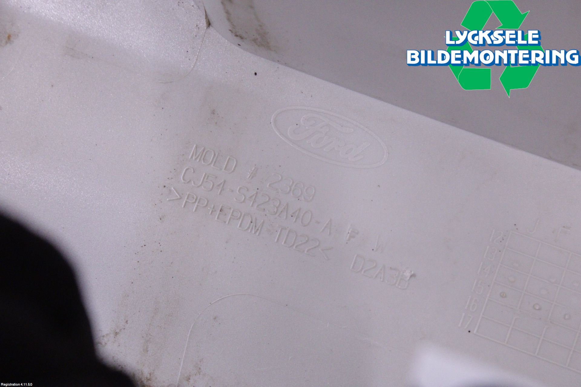 Ford KUGA 13-16 List Bak-Baklucka