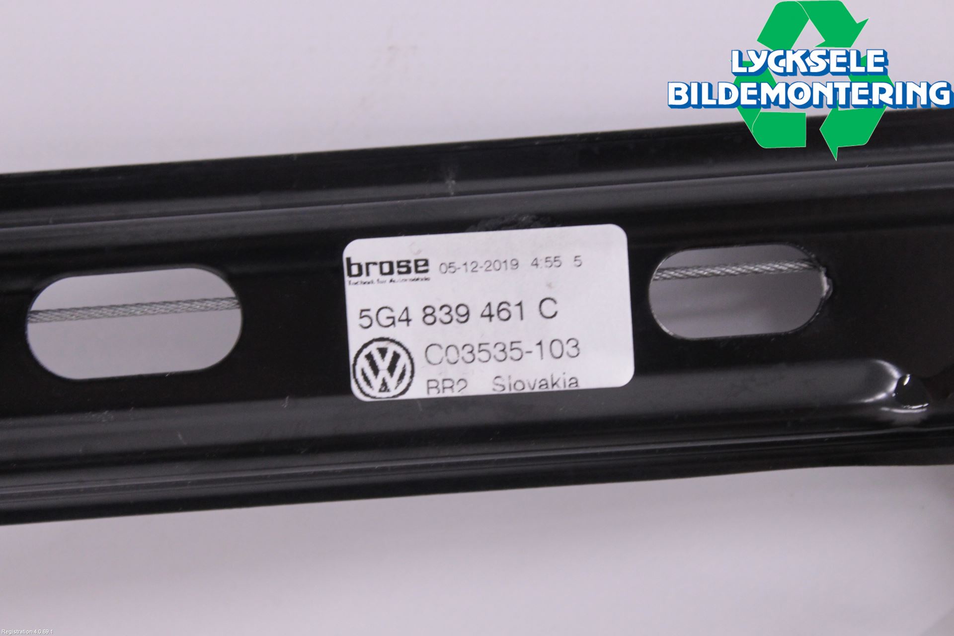 Volkswagen VW GOLF / E-GOLF VII 13-20 Fönsterhissmekanism