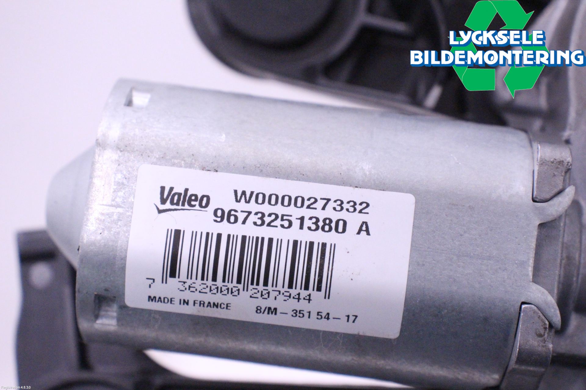Peugeot PEUGOT 208 16-19 Torkarmotor Baklucka