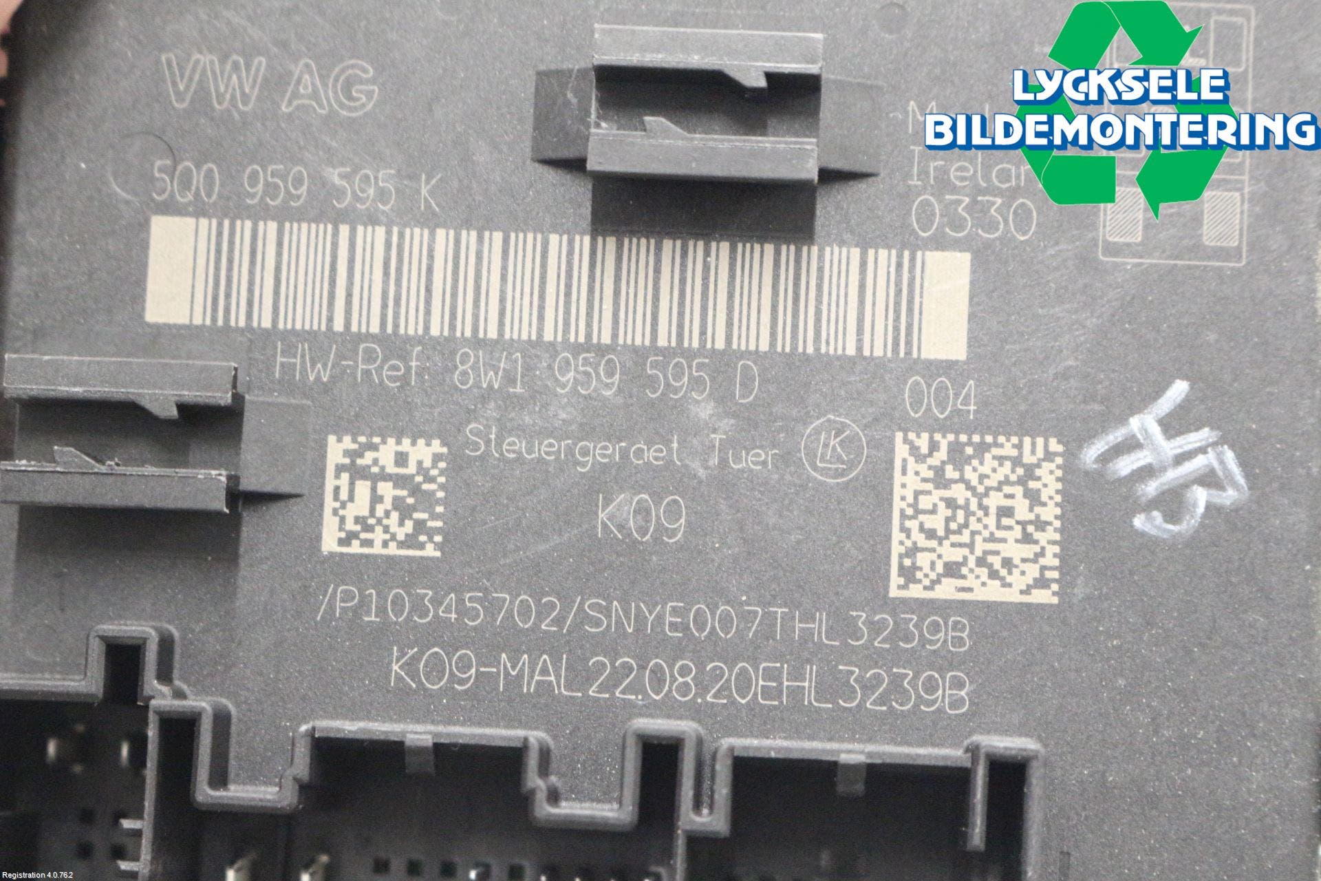 Audi A3/S3 8Y 21- Styrenhet Dörr