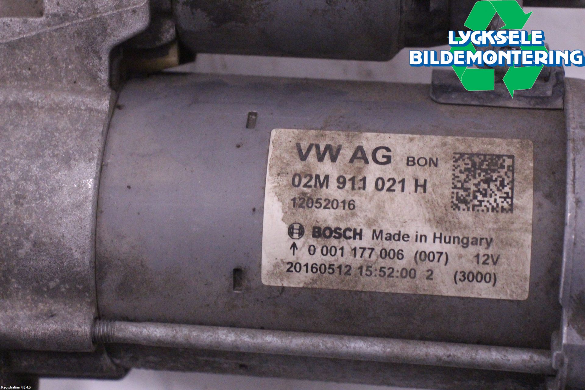 Volkswagen VW UP! / E-UP! Startmotor