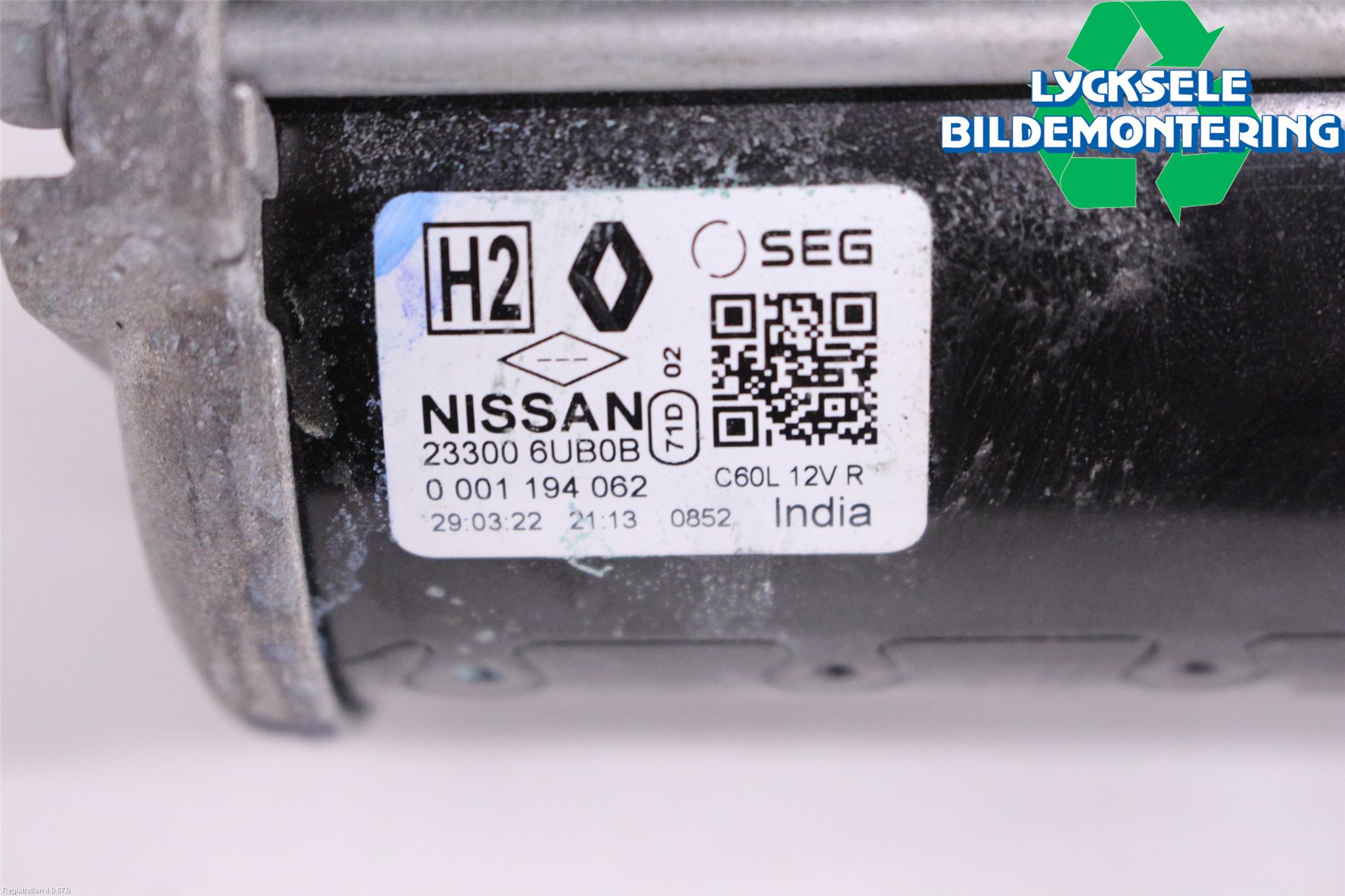 Nissan QASHQAI 21- Startmotor