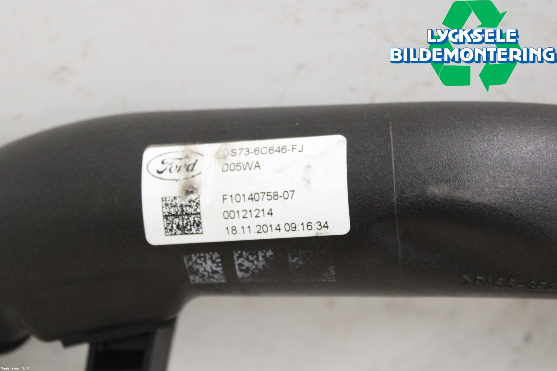 Ford KUGA 13-16 Laddluft-Intercoolerrör