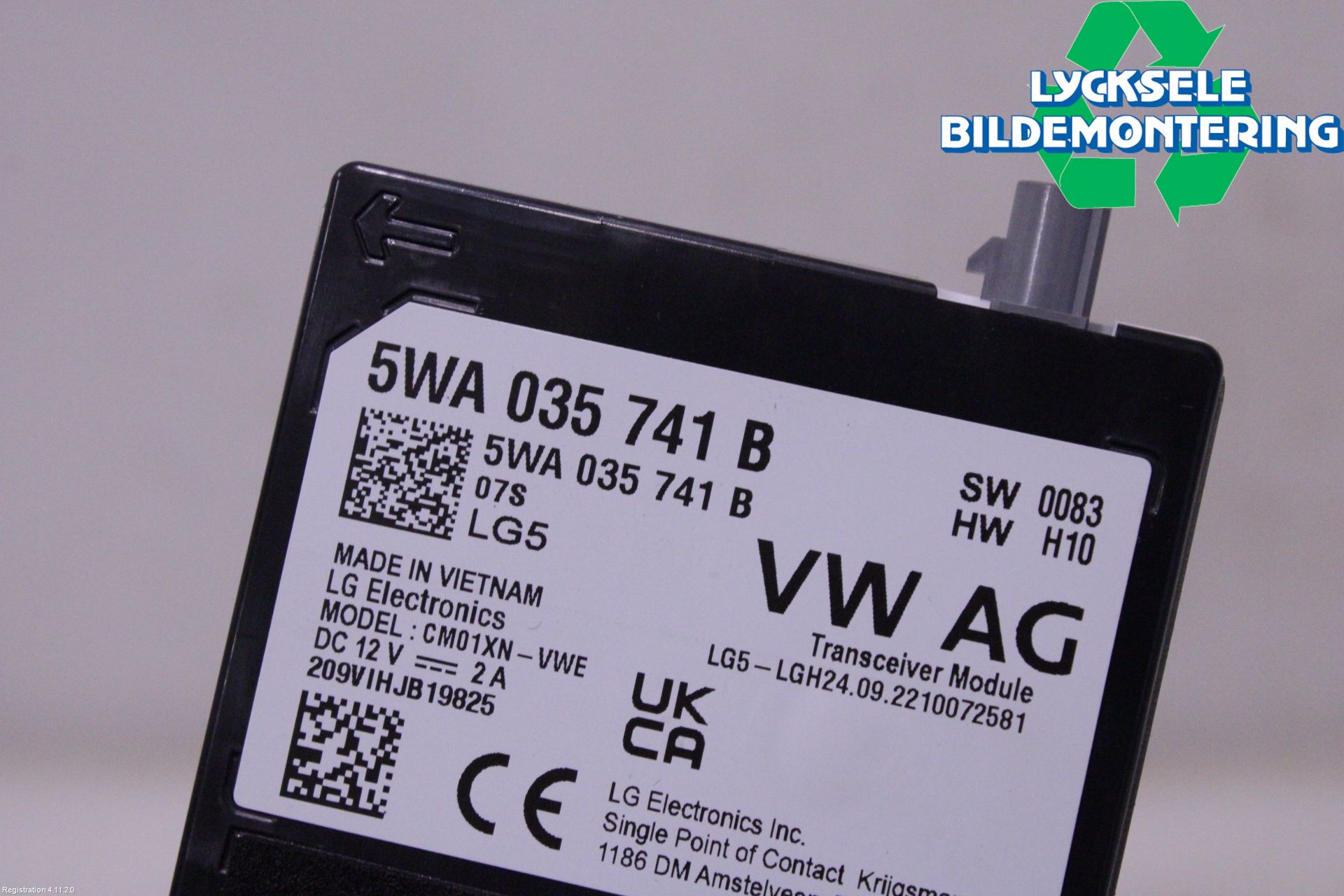 Volkswagen VW GOLF / E-GOLF VIII 20- Antenn