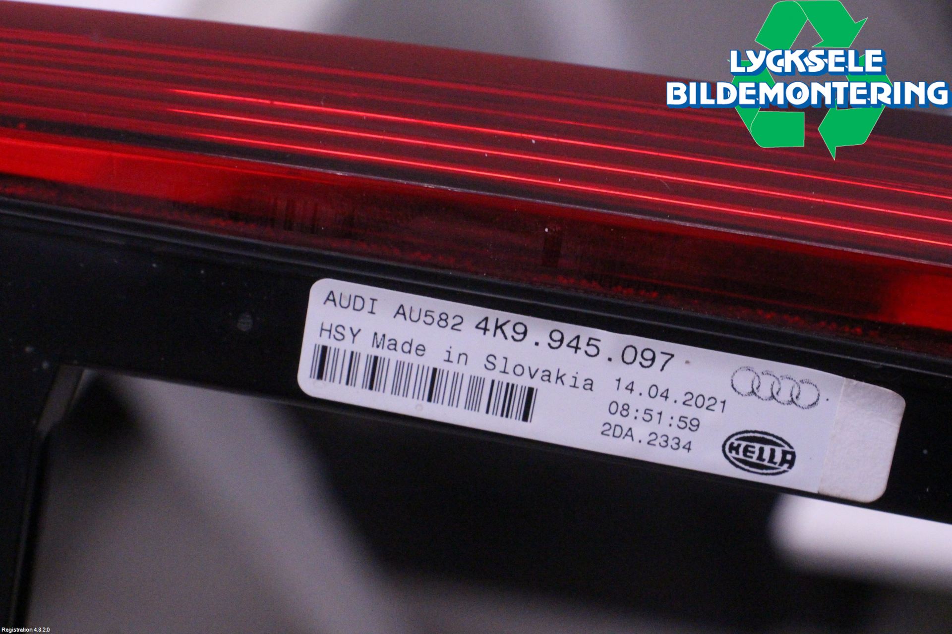 Audi A6 F2/C8 19- Bromsljus Bakruta