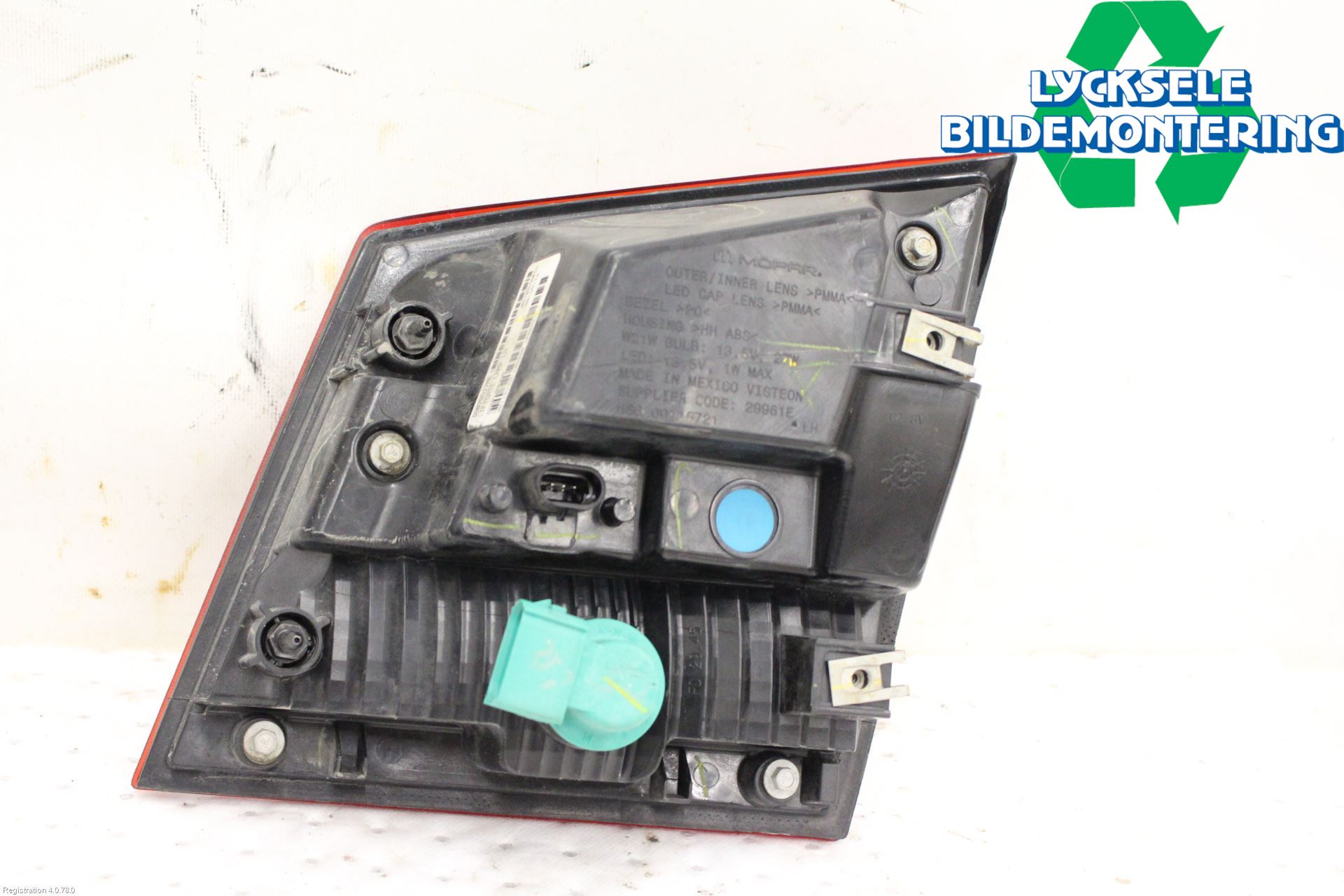 Fiat FREEMONT Bakljus Lucka Vä