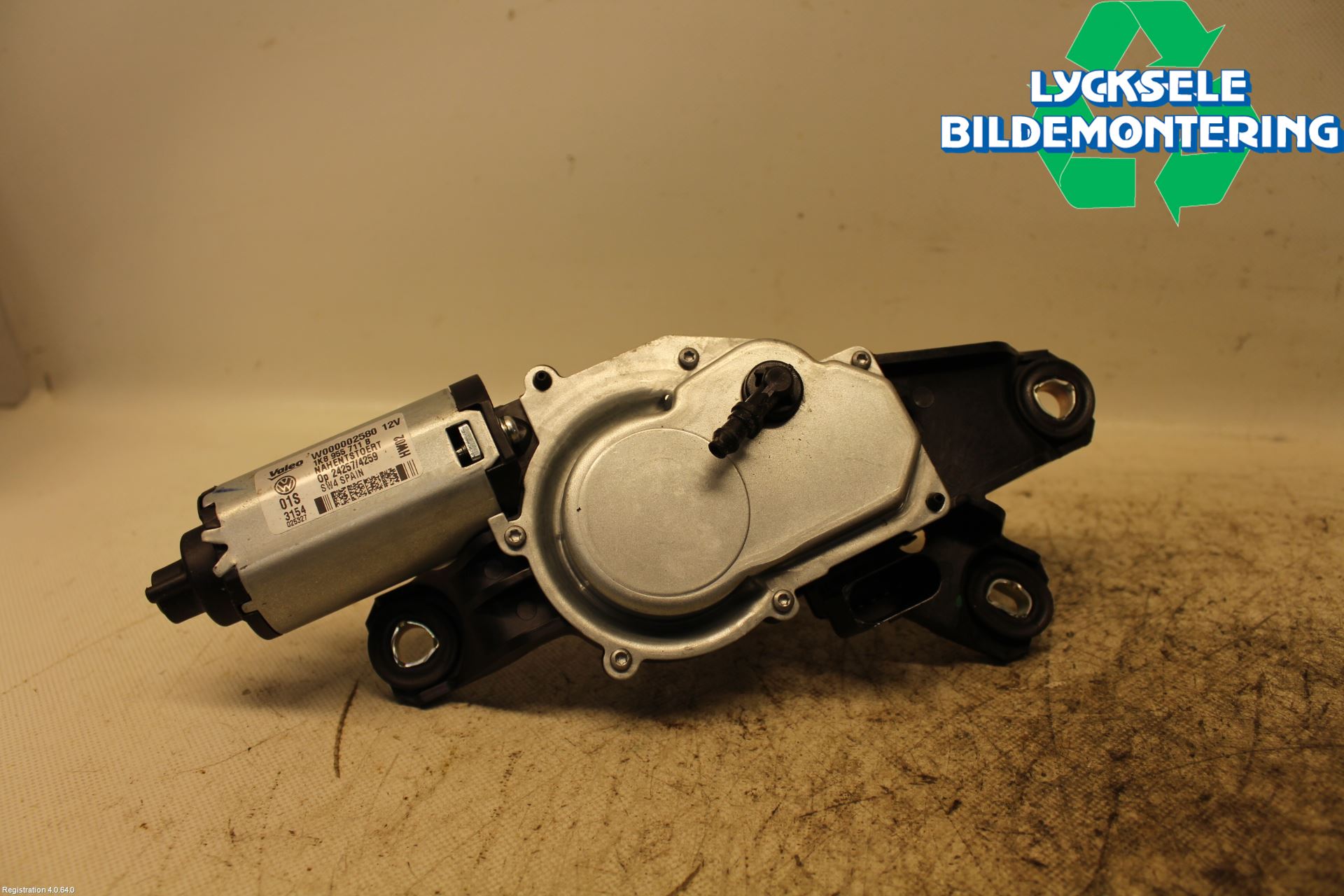 Volkswagen VW SCIROCCO 09-17 Torkarmotor Baklucka