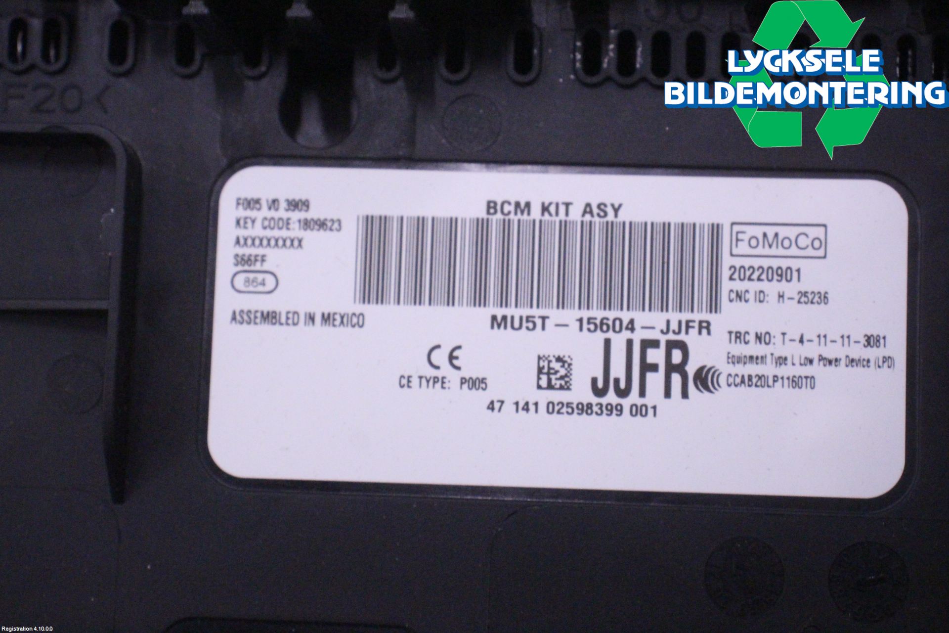 Ford MUSTANG Mach-E 21- Styrenhet Billarm