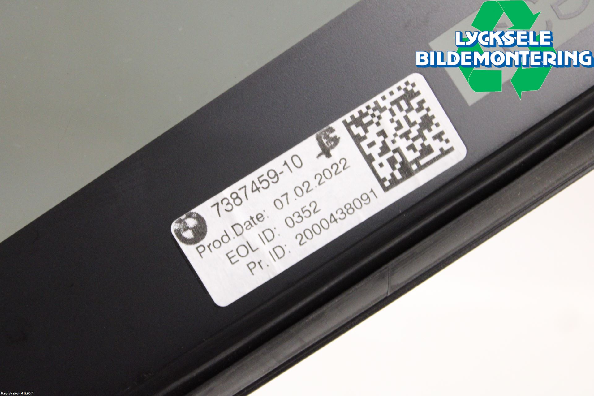 BMW 5 G30/G31/F90 17-23 Dörruta Bak Lilla Vä