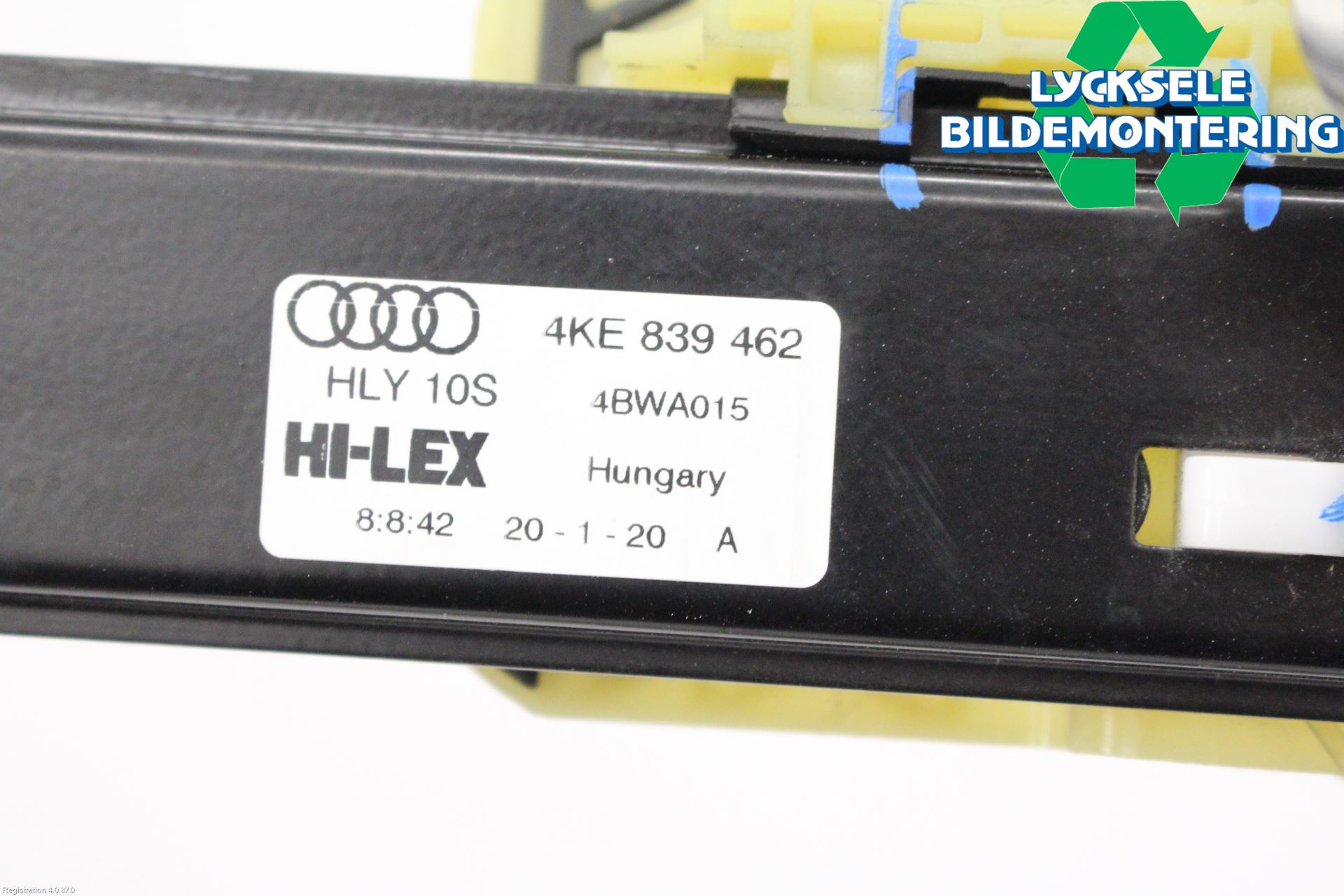 Audi E-TRON, S GE 19- Fönsterhissmekanism