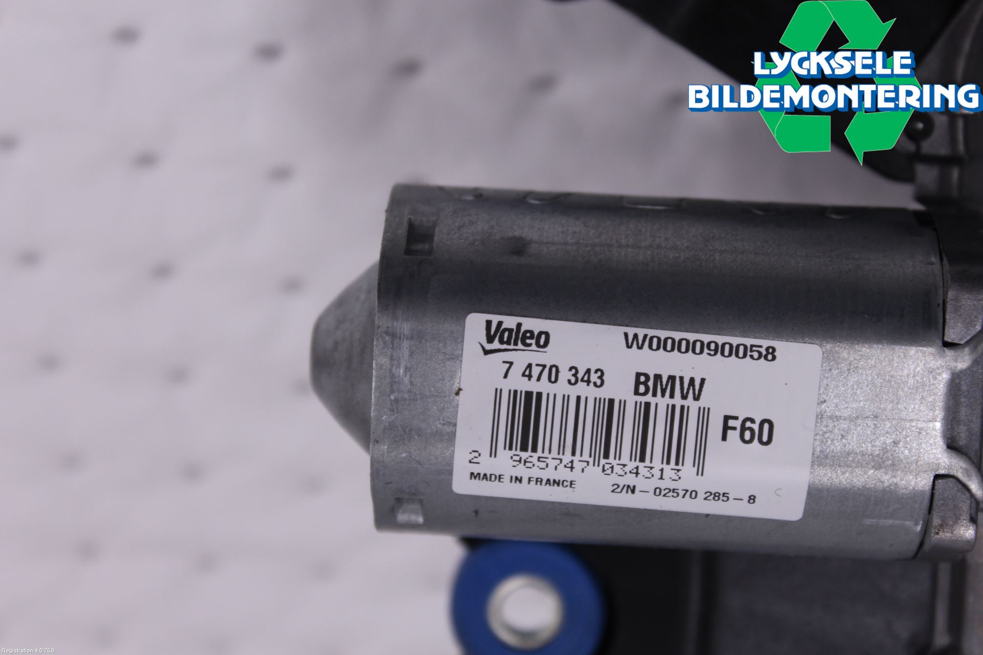 Mini COUNTRYMAN F60 17-23 Torkarmotor Baklucka