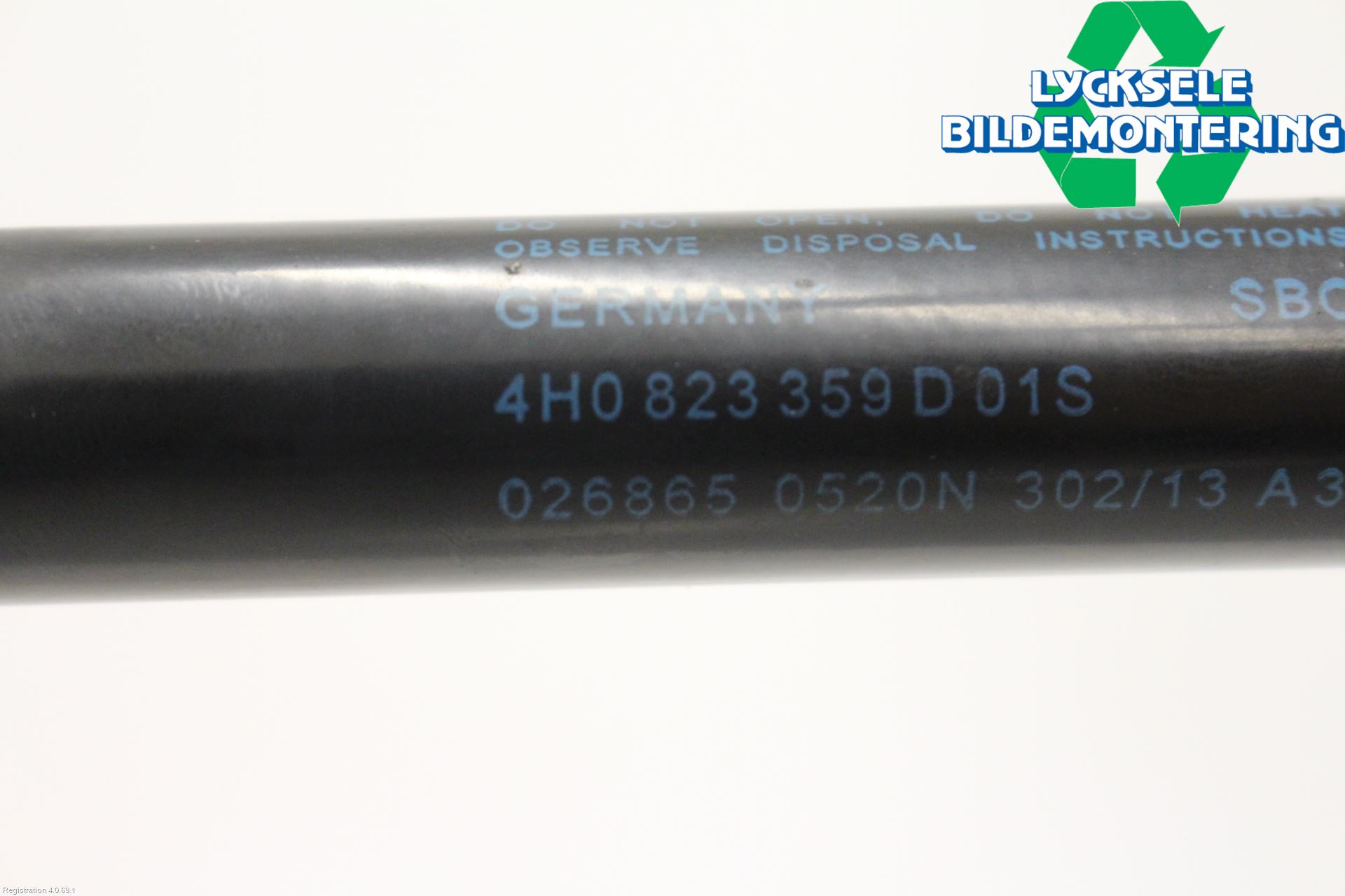 Audi A8/S8 4H 10-17 Gasfjäder Motorhuv