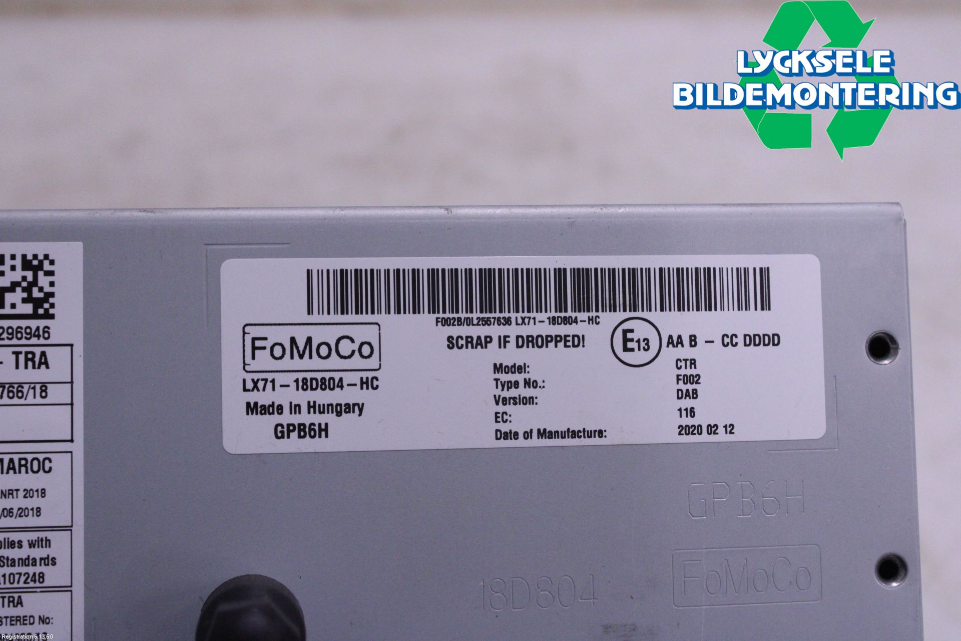 Ford FOCUS 19- Cd Radio - Multimediapanel