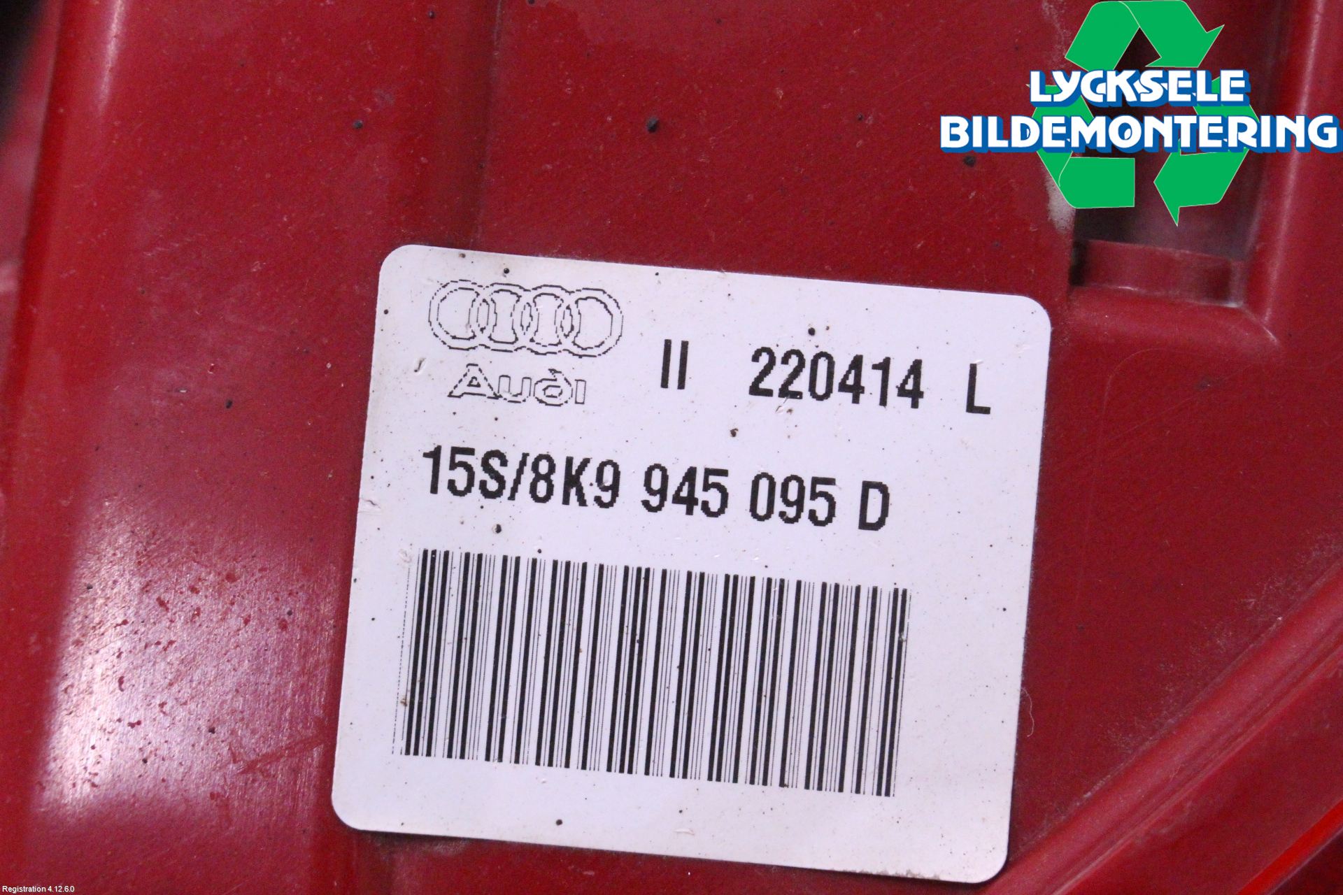 Audi A4 ALLROAD 09-16 Bakljus Vänster