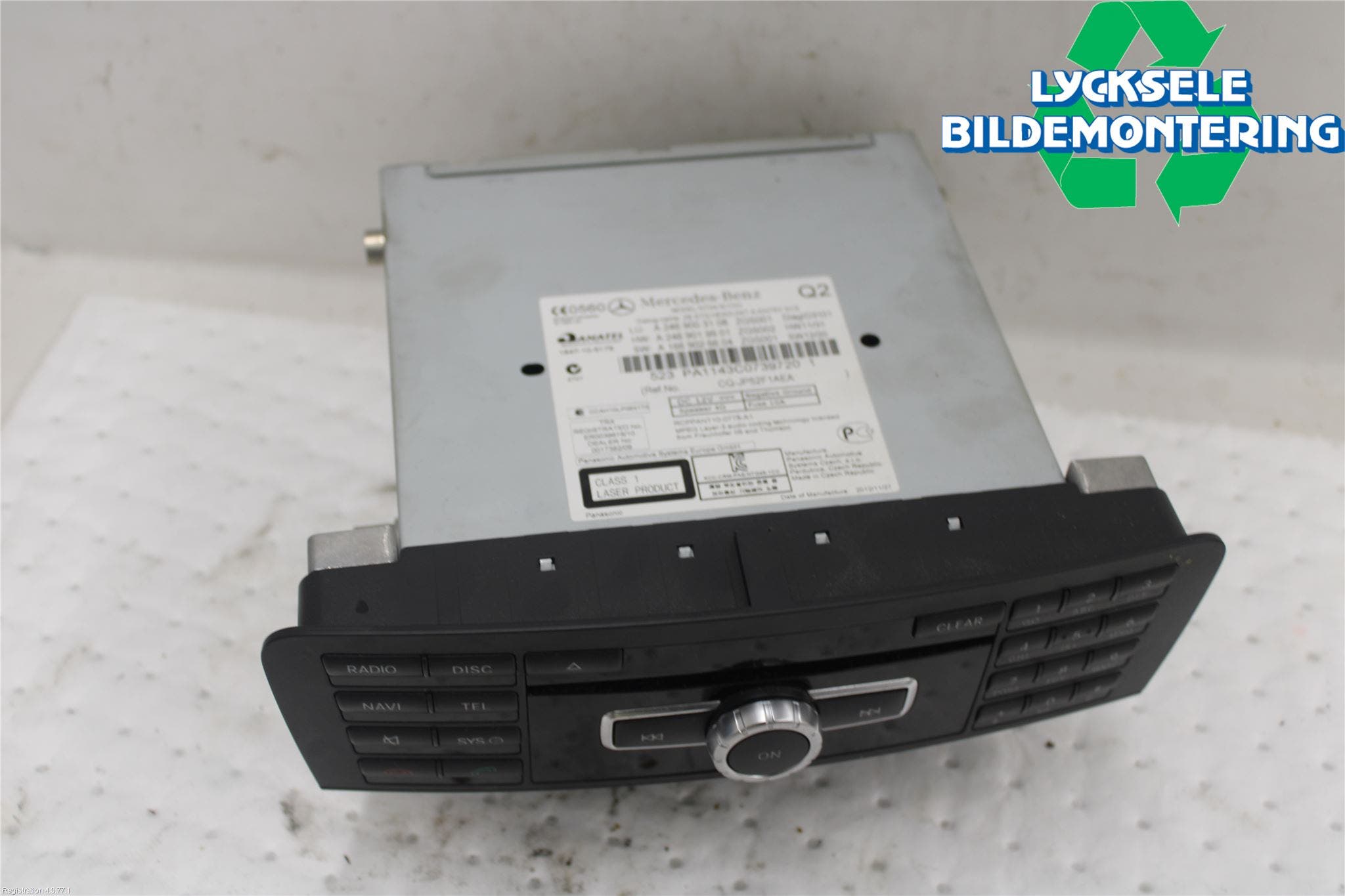 Mercedes-Benz MB B-KLASS (W246/W242) 12-19 Cd Radio - Multimediapanel