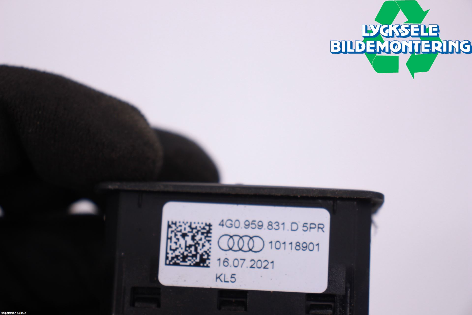 Audi E-TRON, S GE 19- Strömställare Baklucka