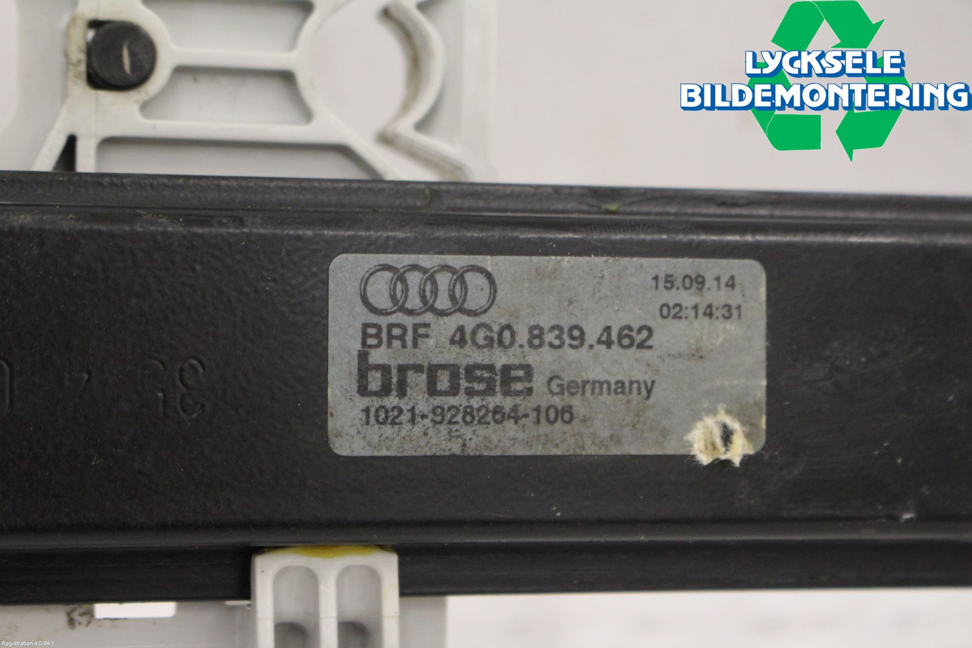 Audi A6/S6 4G 11-18 Fönsterhissmekanism