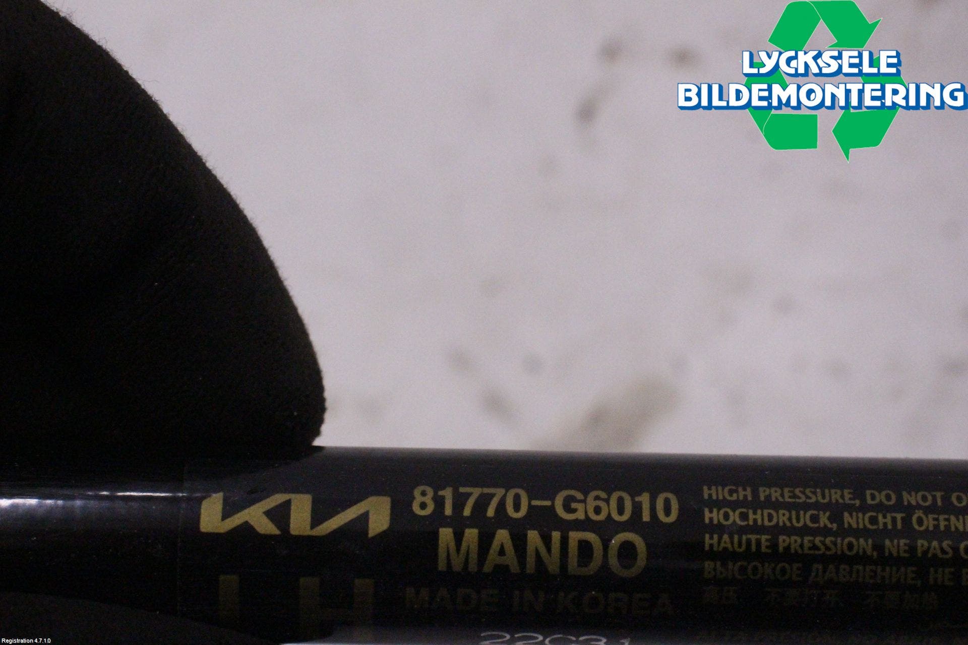 Kia PICANTO 17- Gasfjäder Baklucka