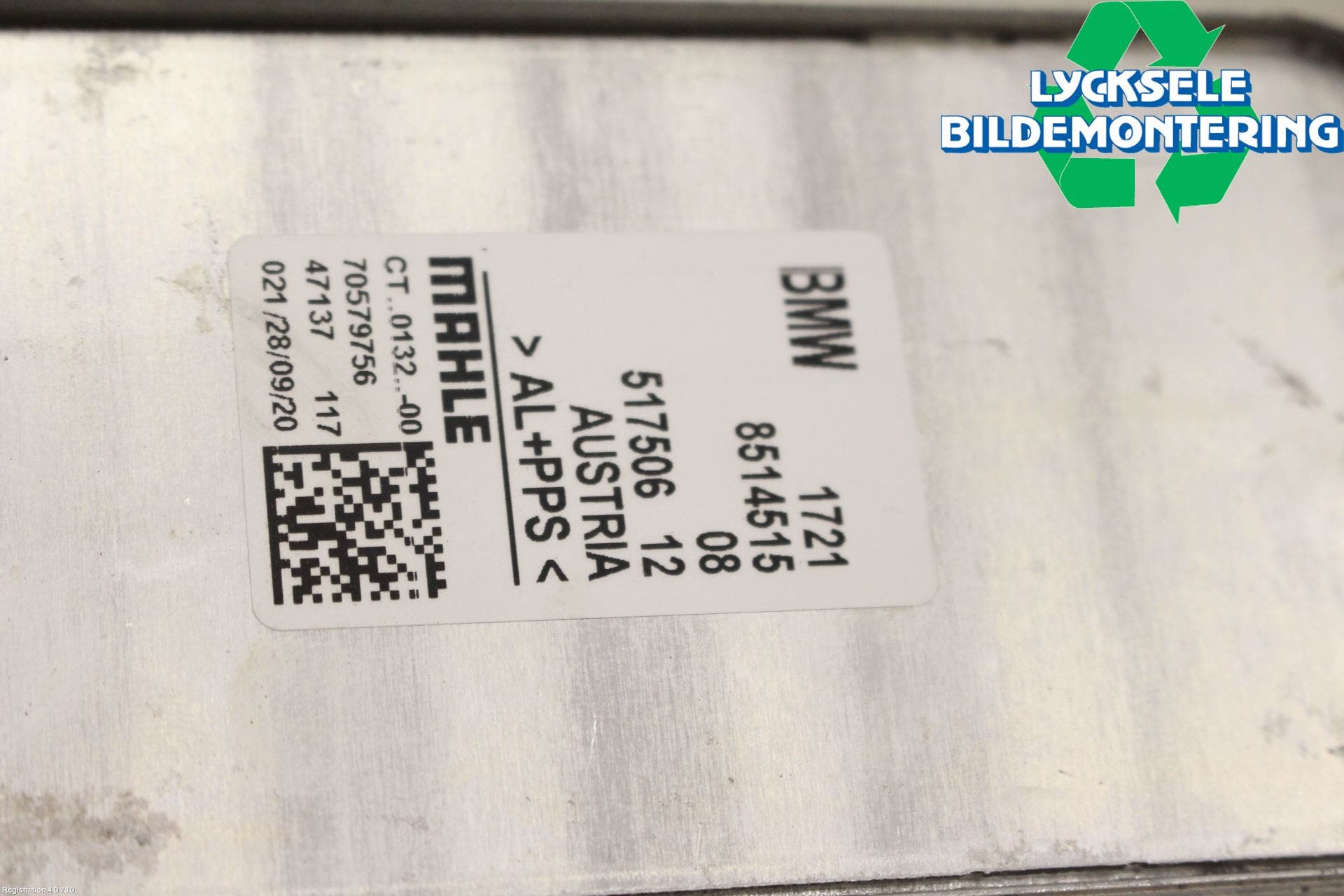 BMW X3 G01 18- Oljekylare Automat