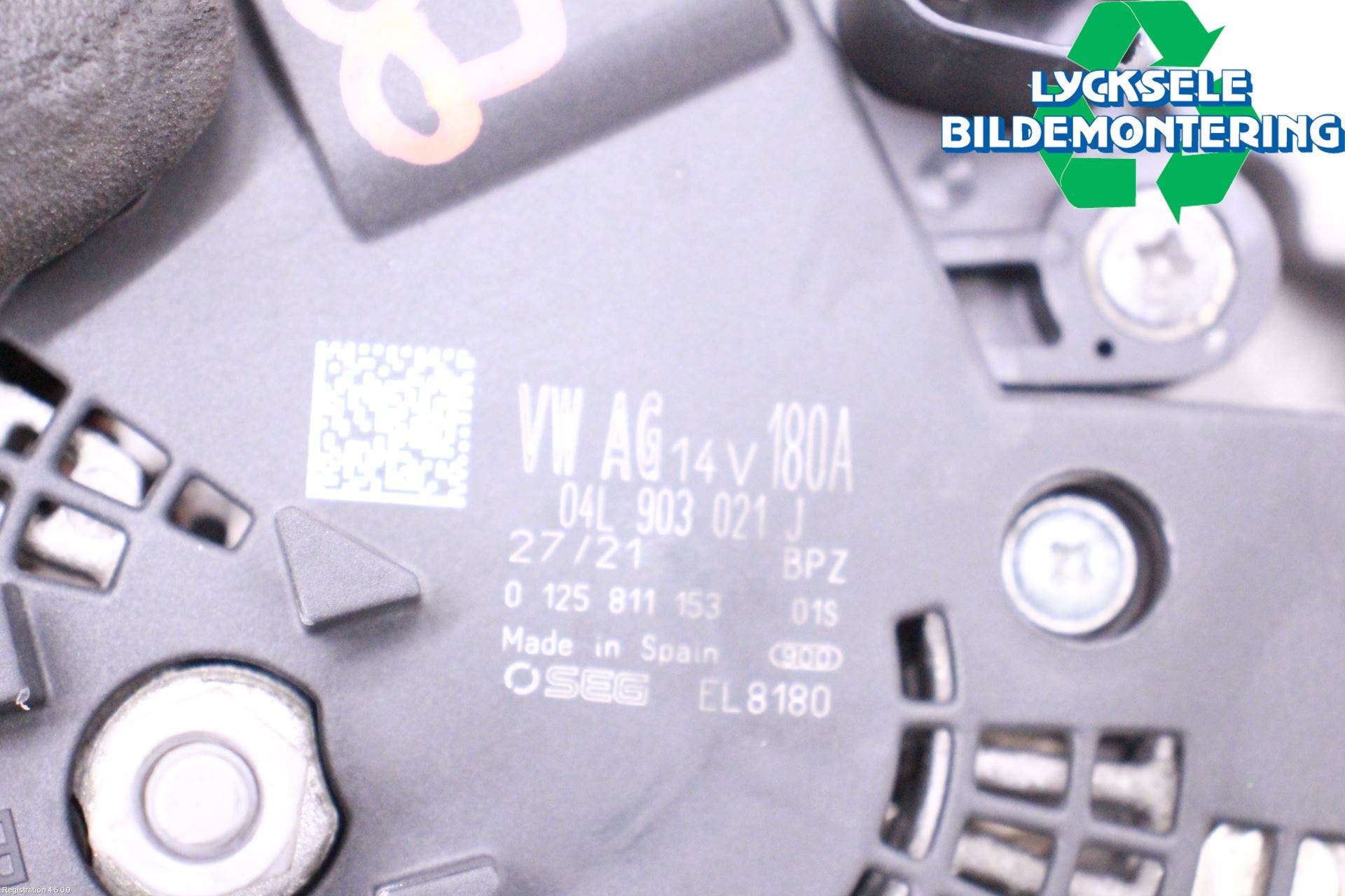 Volkswagen VW TIGUAN 16-24 Generator