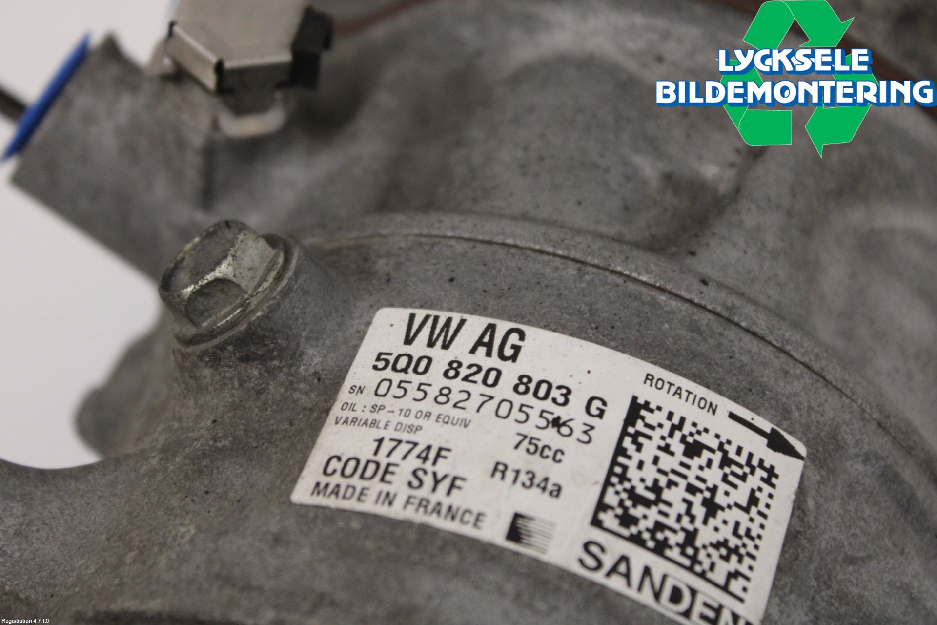 Volkswagen VW GOLF / E-GOLF VII 13-20 Ac Kompressor