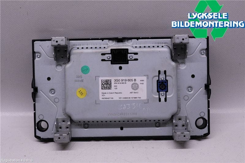 Volkswagen VW GOLF / E-GOLF VII 13-20 Cd Radio - Multimediapanel