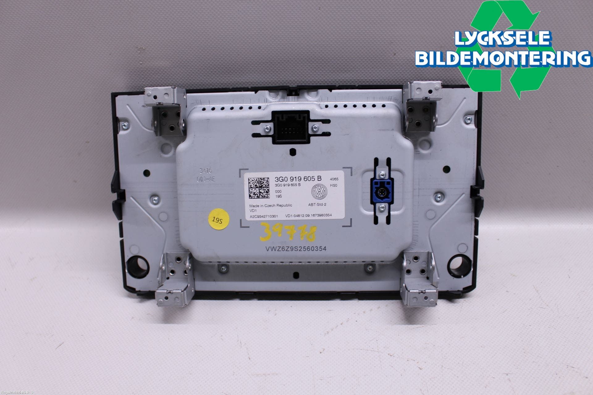 Volkswagen VW GOLF / E-GOLF VII 13-20 Cd Radio - Multimediapanel