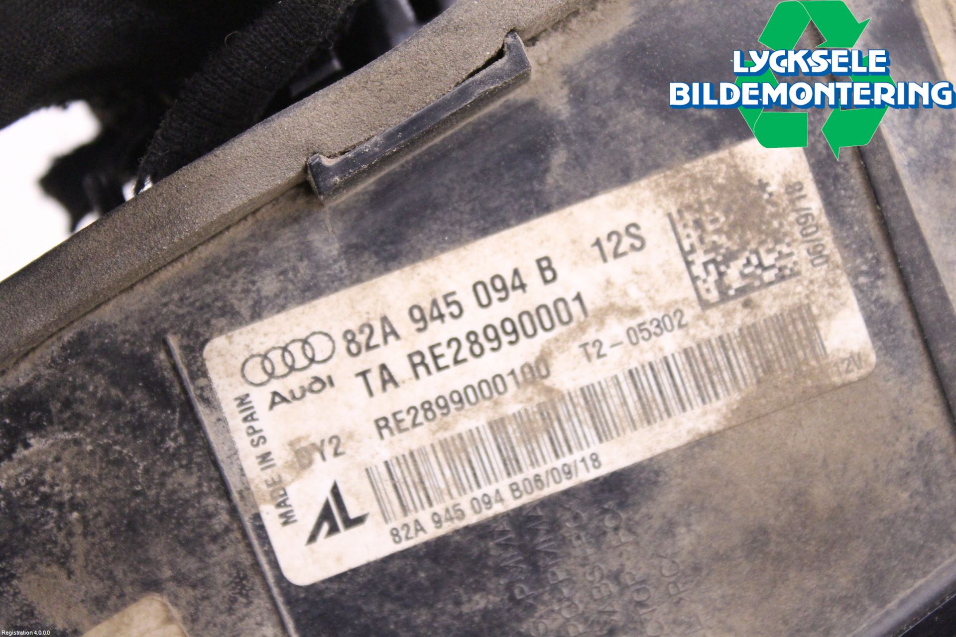 Audi A1 19- Bakljus Lucka Hö