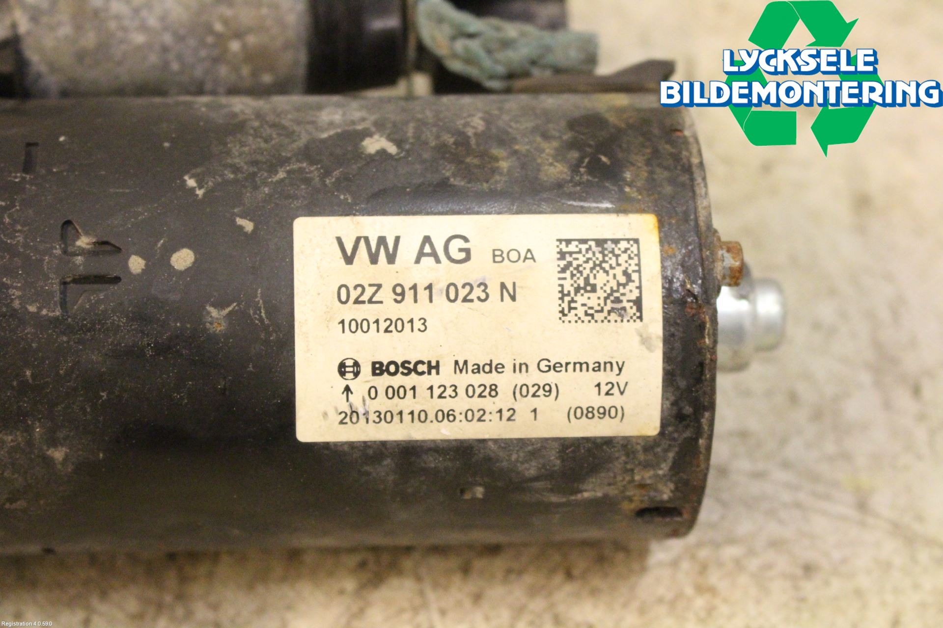 Volkswagen VW POLO 10-17 Startmotor Diesel