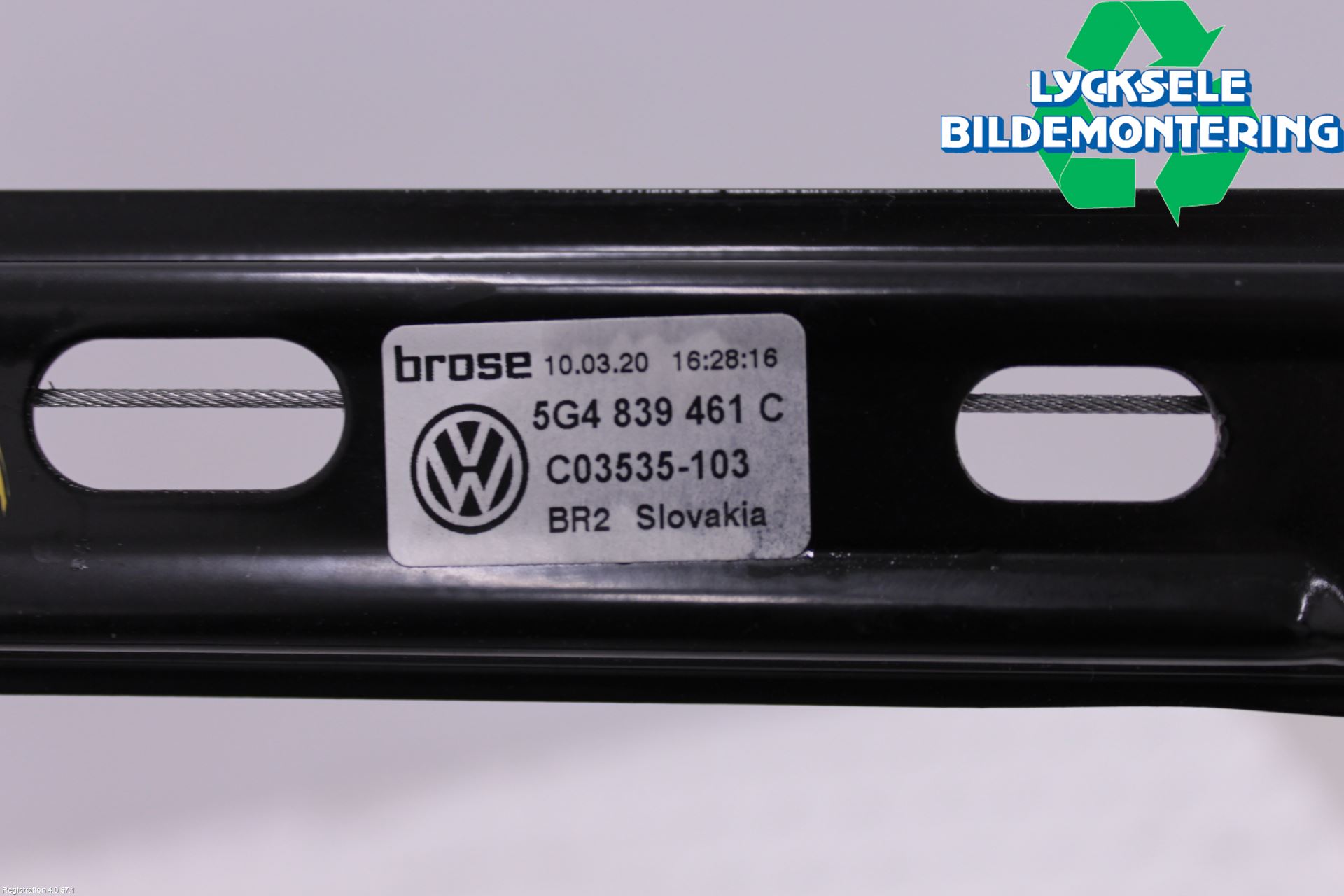 Volkswagen VW GOLF / E-GOLF VII 13-20 Fönsterhissmekanism