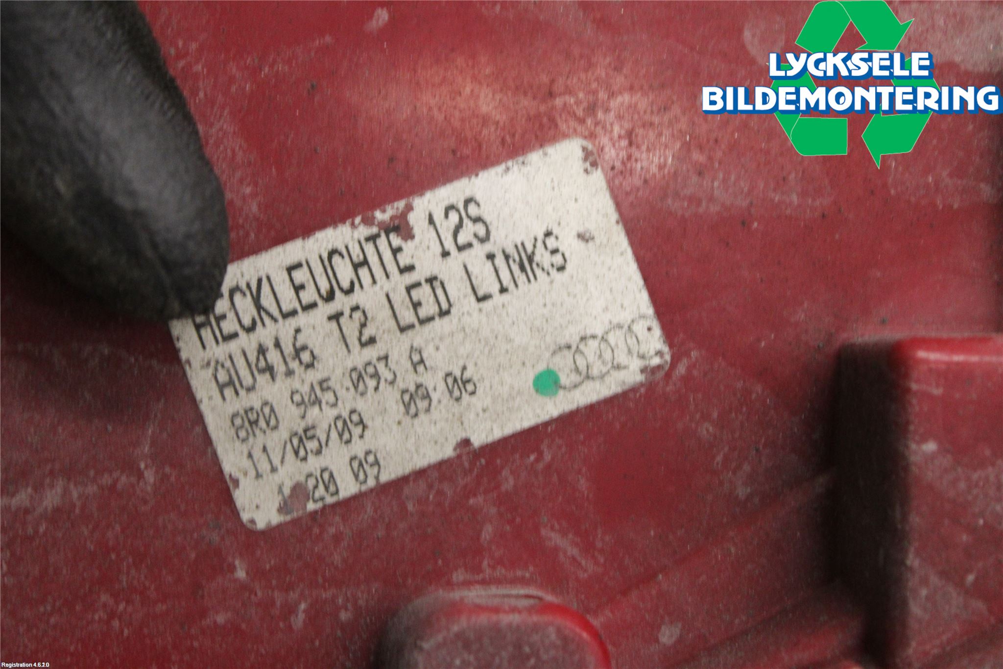 Audi Q5 09-16 Bakljus Vänster