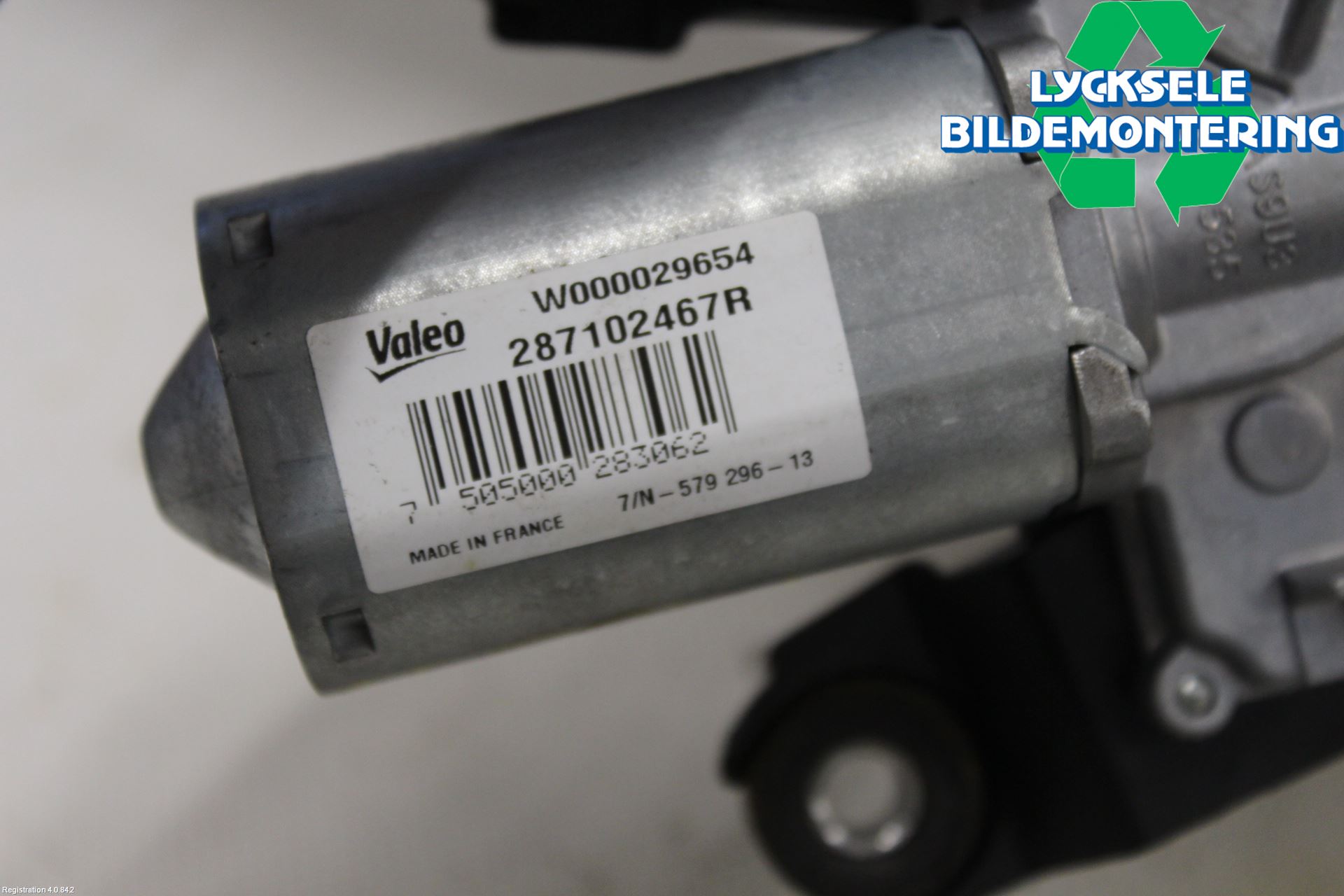 Dacia DUSTER 10-17 Torkarmotor Baklucka