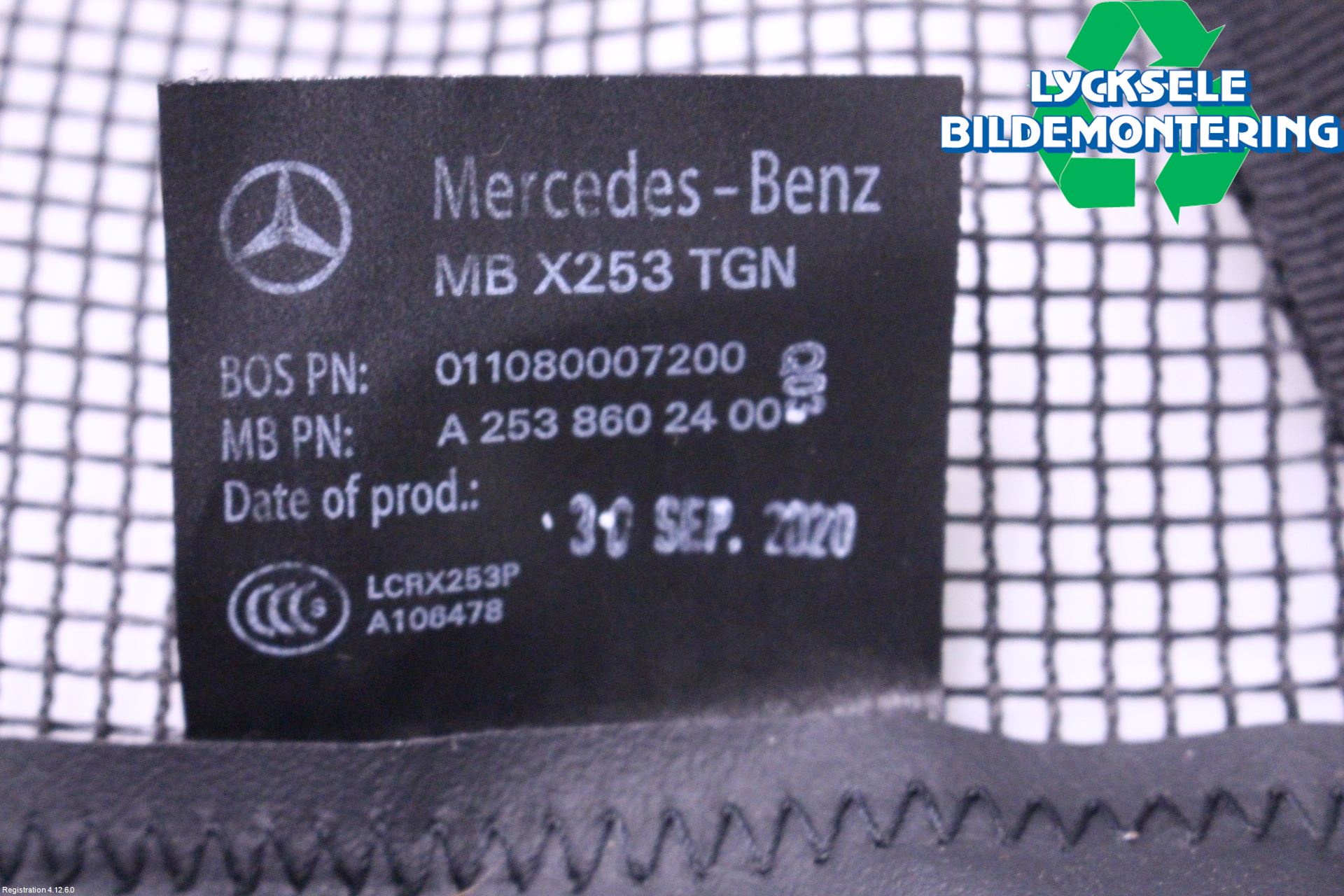 Mercedes-Benz MB GLC-KLASS (X253/C253) 15-22 Lastnät