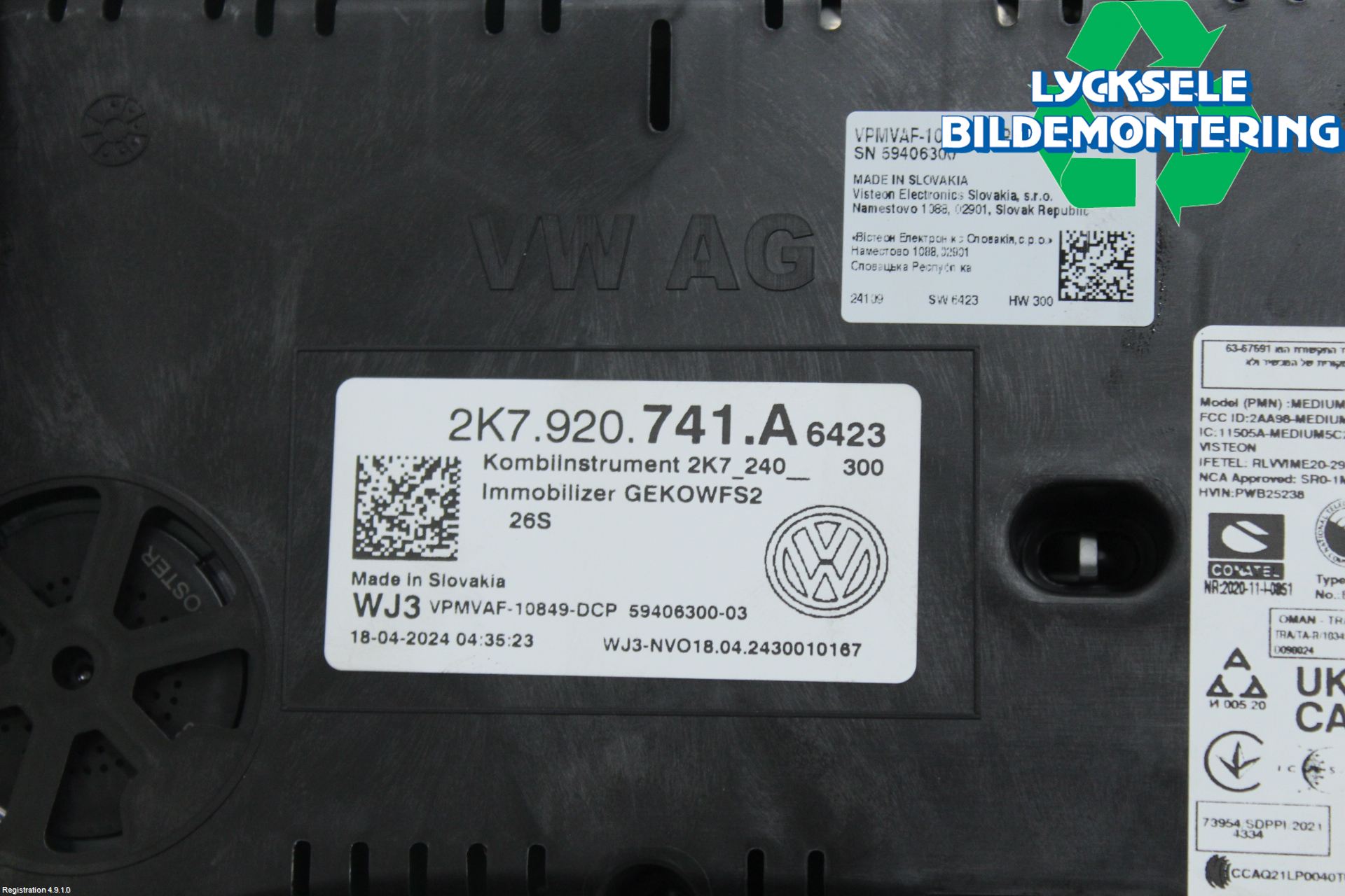 Volkswagen VW CADDY 21- Instrument Komb