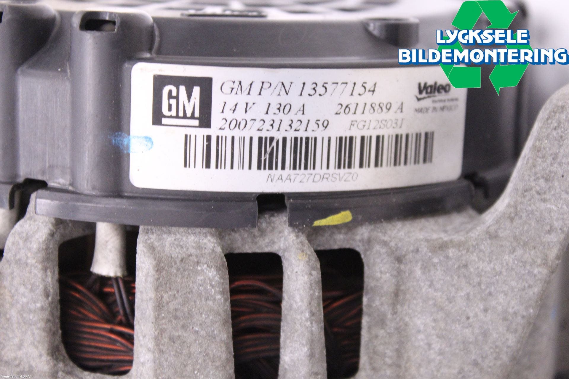 Opel ASTRA J 10-15 Generator