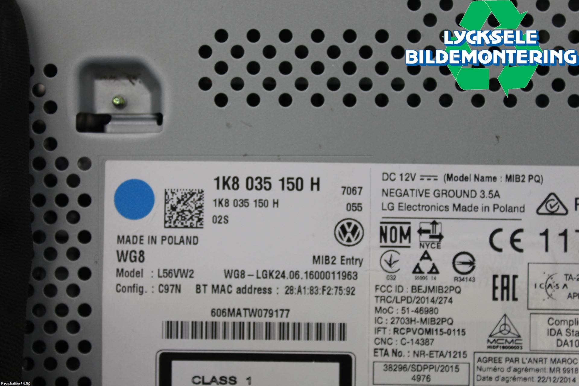 Volkswagen VW CADDY 16-20 Cd Radio - Multimediapanel