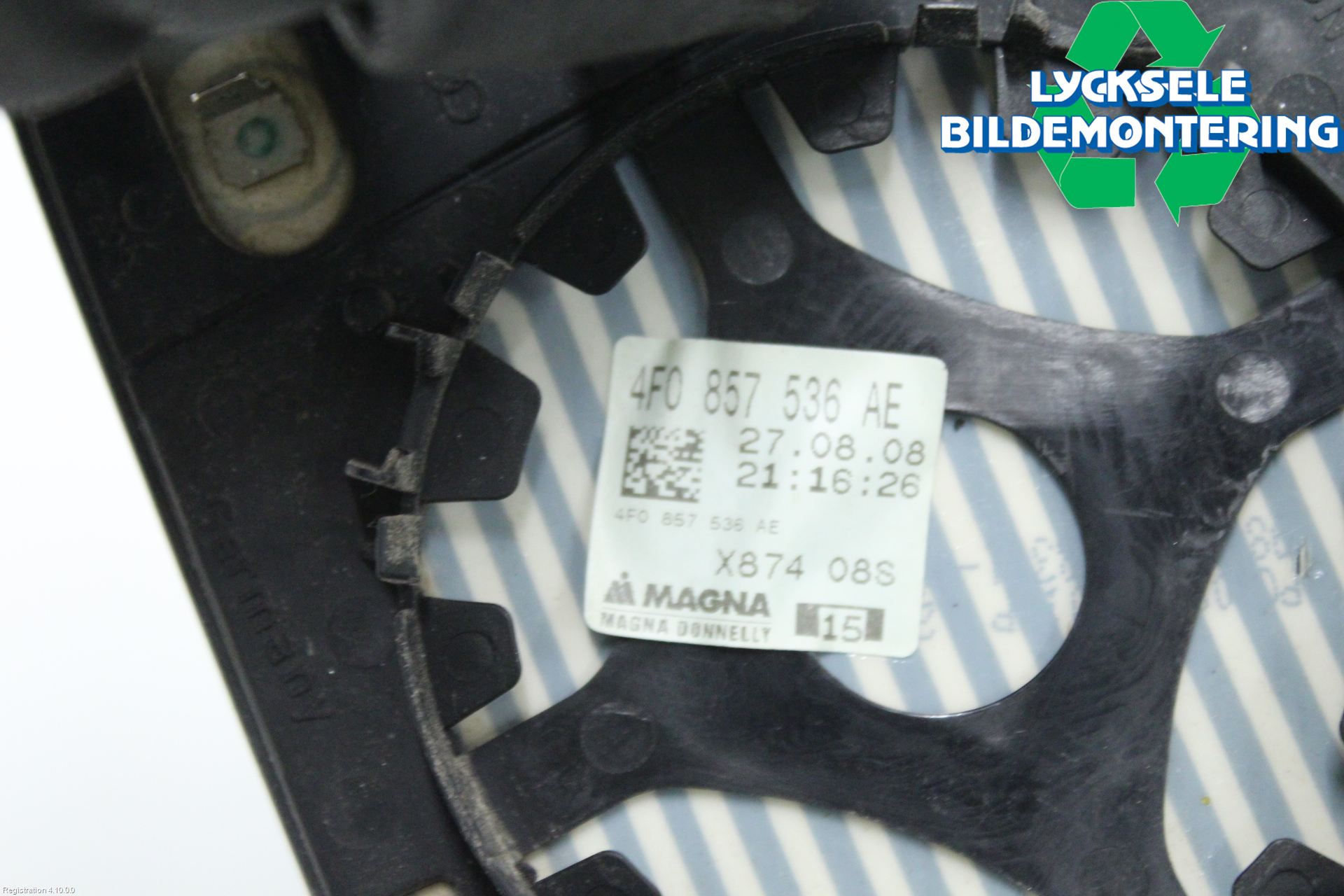 Audi A4/S4 08-11 Spegelglas Hö