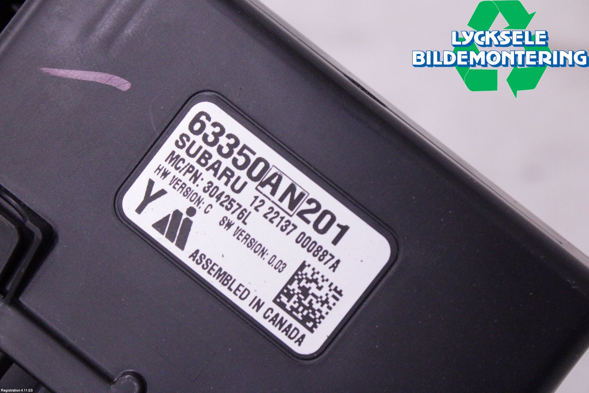 Subaru OUTBACK 21- Styrenhet Baklucka