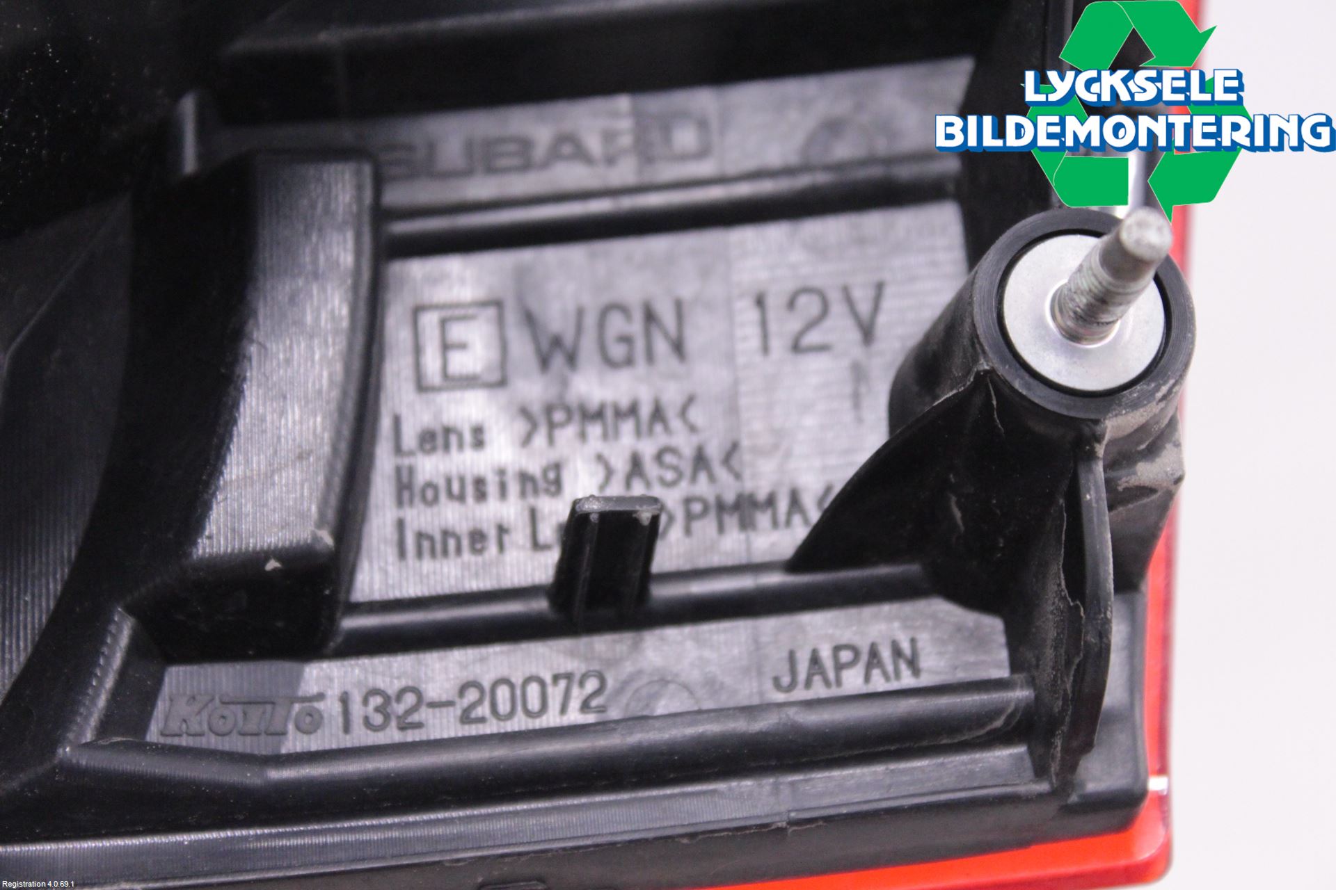 Subaru OUTBACK 10-15 Bakljus Lucka Vä